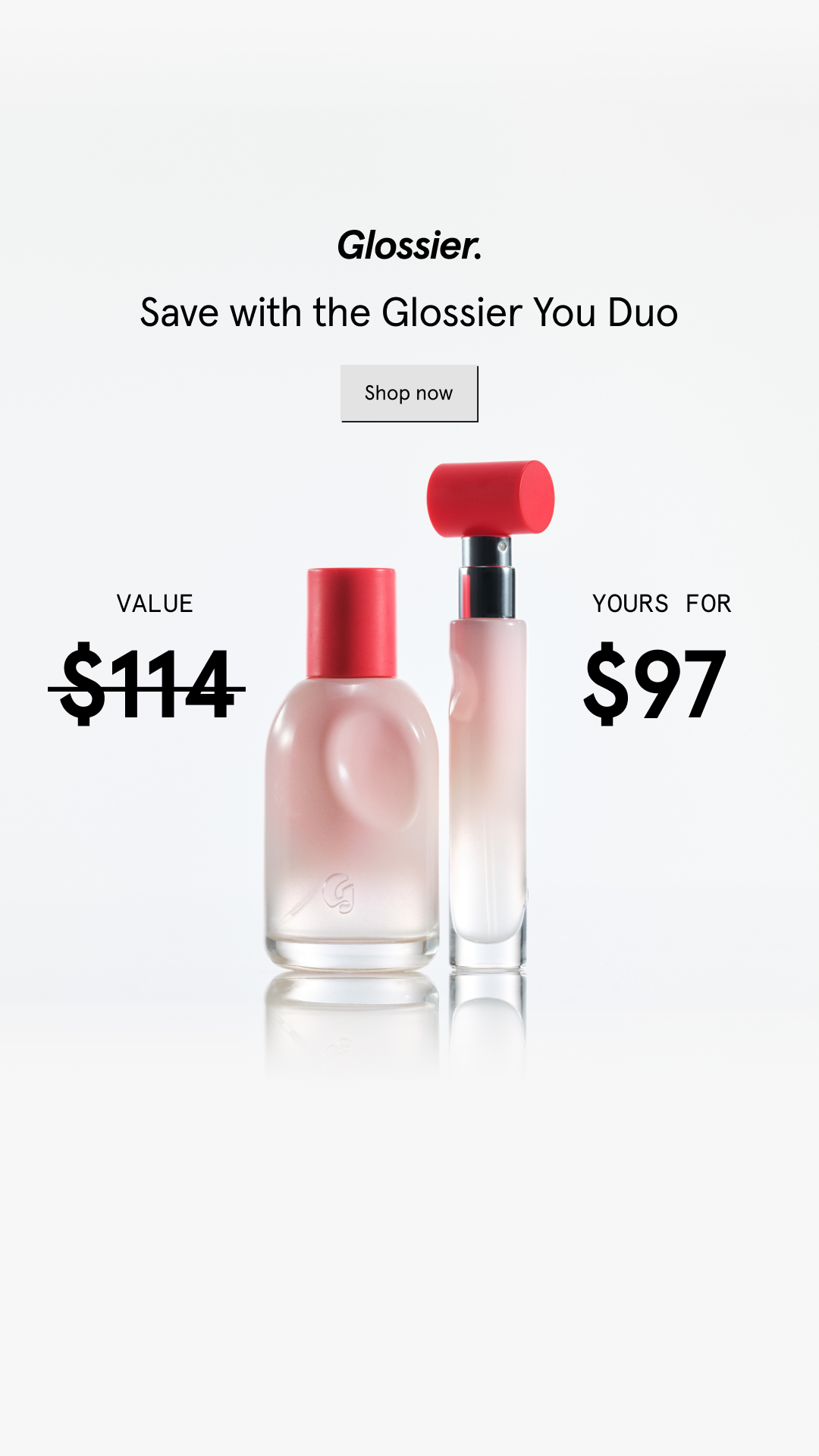 Glossier Facebook ad