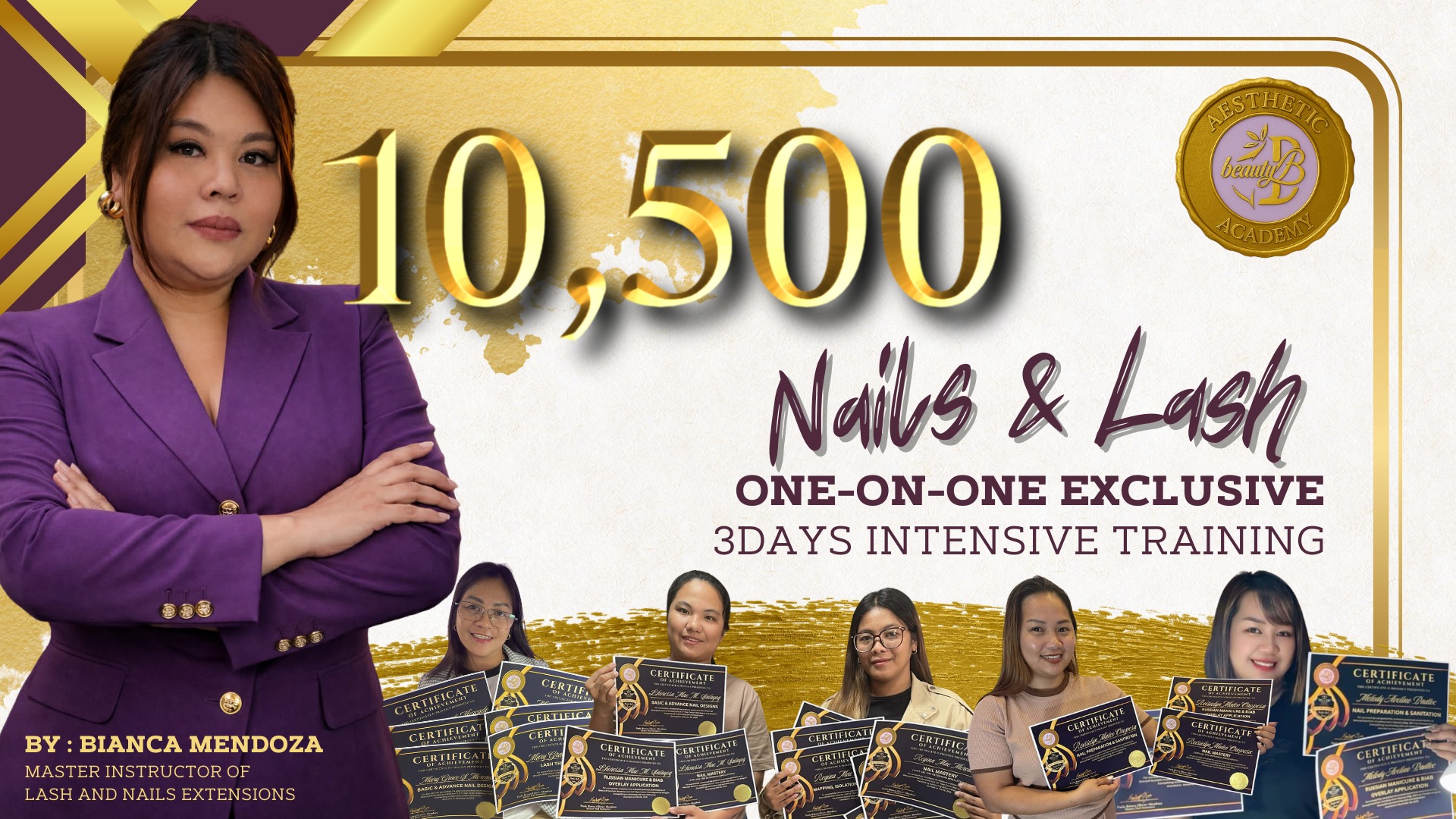 BeautyB Training Studio & Aesthetics Facebook ad: STOP SCROLLING. START EARNING ₱50,000 / MONTH