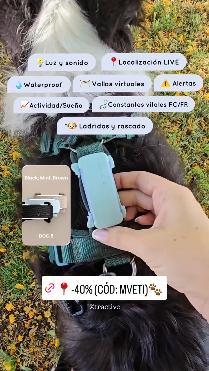 Tractive Facebook ad: -40% con el cód: MVETI Modelos mejorados del…