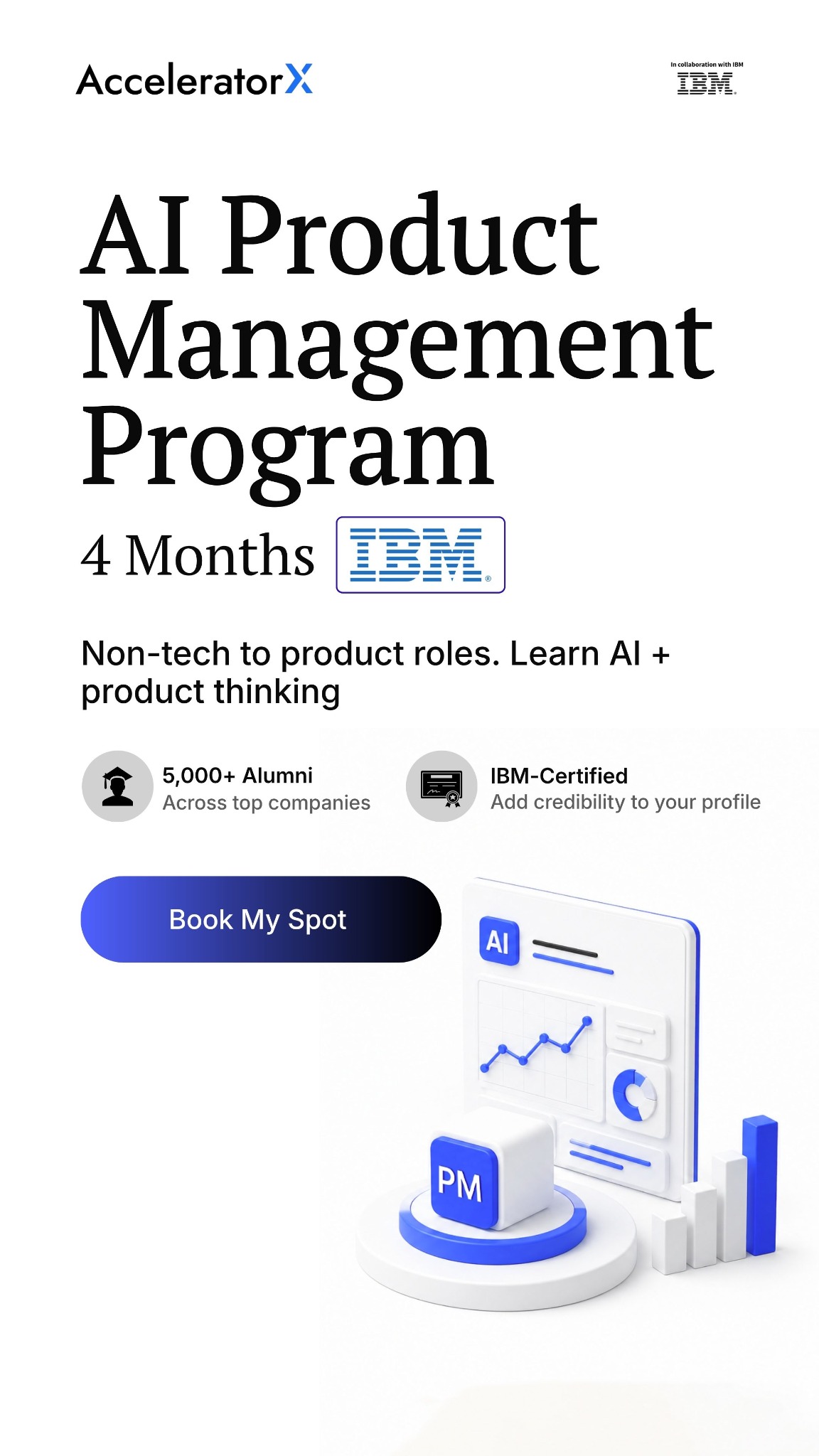 AcceleratorX Facebook ad from May 27, 2026