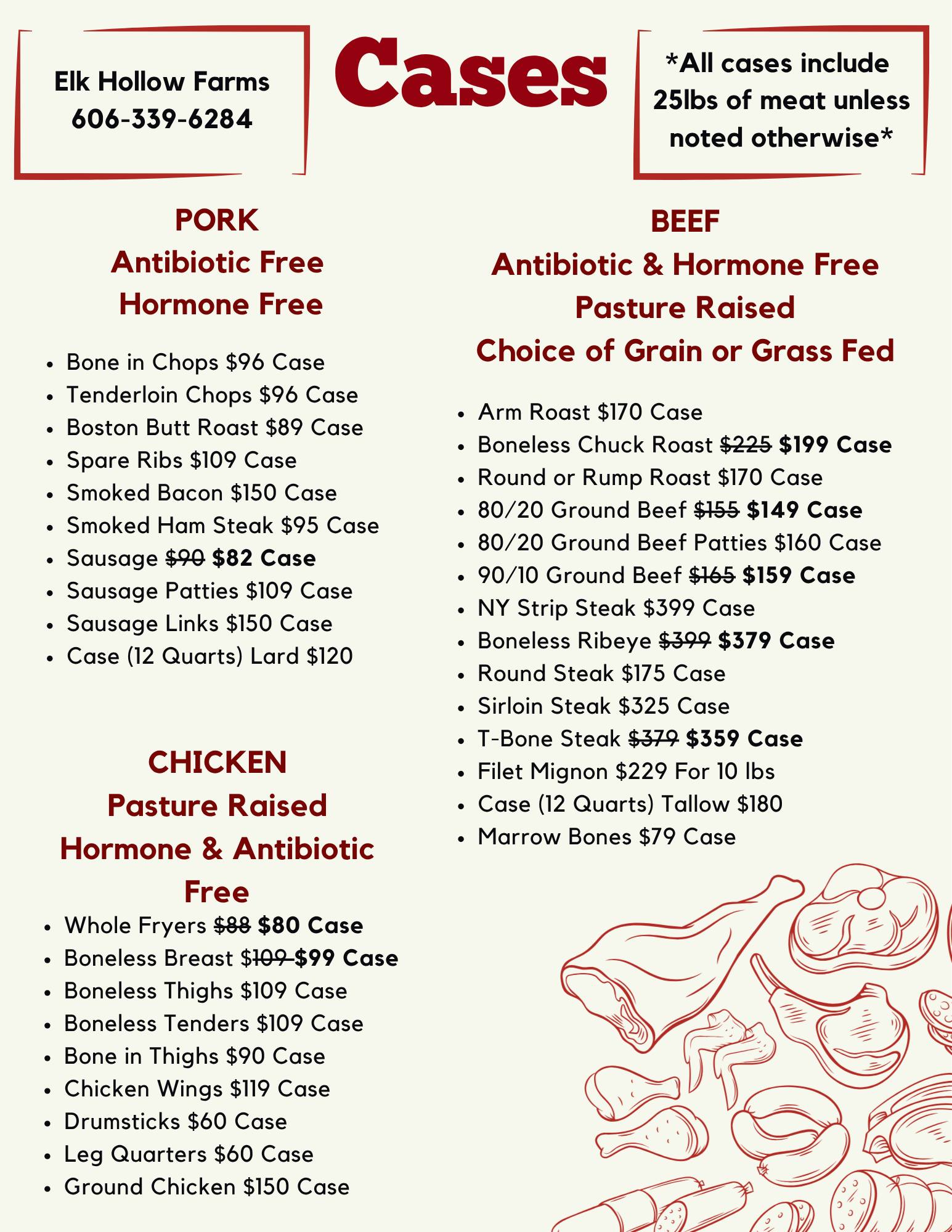 Elk Hollow Farms Facebook ad: We have tons of local, Kentucky raised beef…