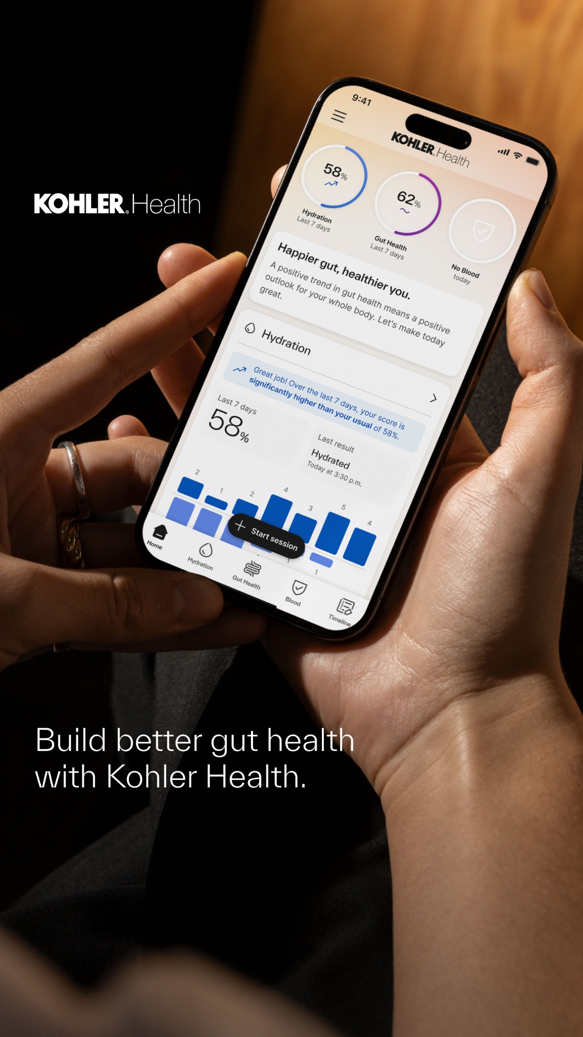 Kohler Health Facebook ad: Wellness Starts in Your Gut