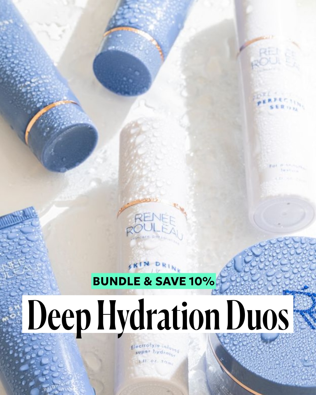 Renee Rouleau Skin Care Facebook ad: Dehydration can be a cause of other common…