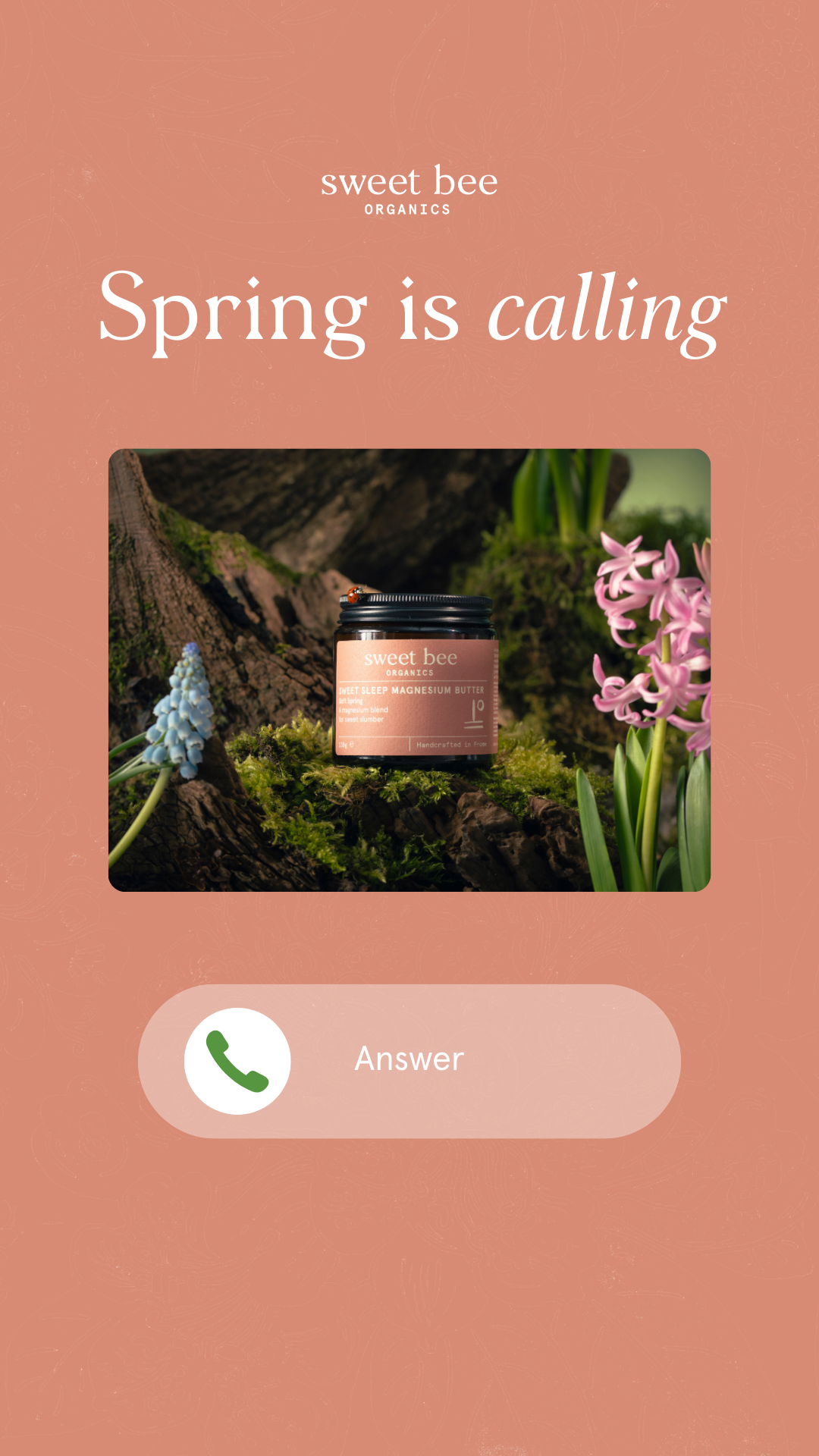 Sweet Bee Organics Facebook ad