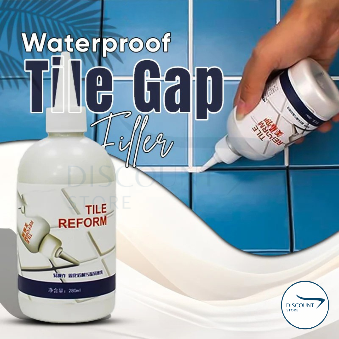 DiscountStore Facebook ad: Waterproof Tiles Gap Filler Repair - (FREE Delivery)