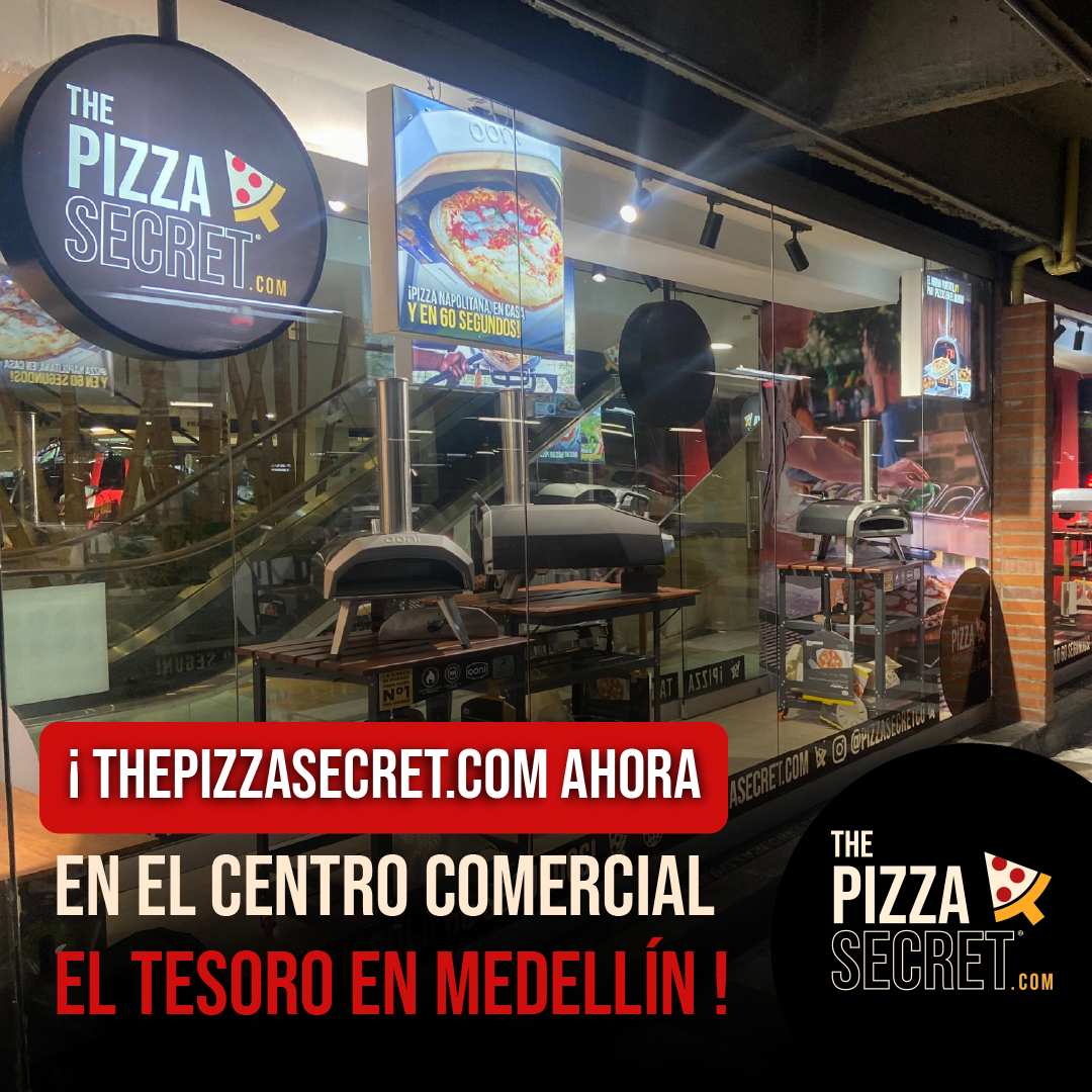 The pizza secret Facebook ad: Visita Nuestra Tienda