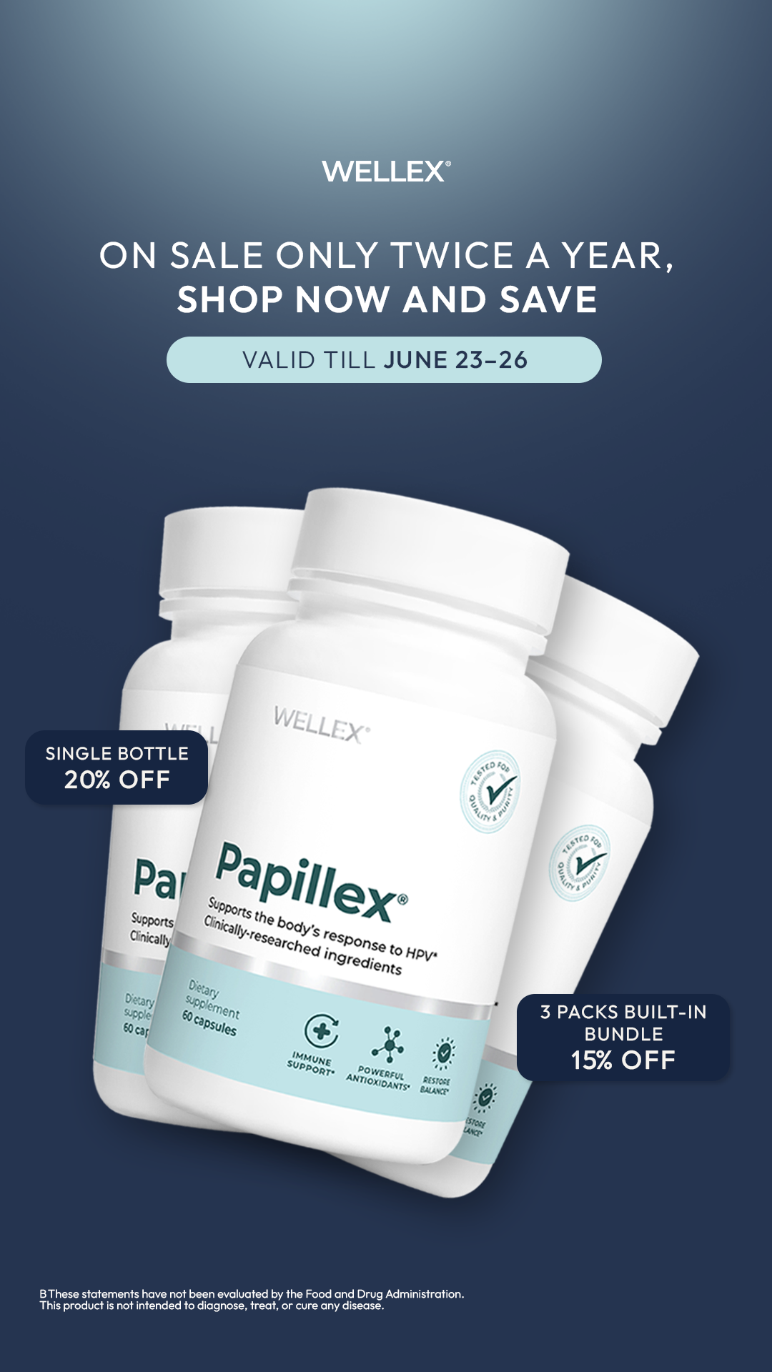 Wellex Facebook ad