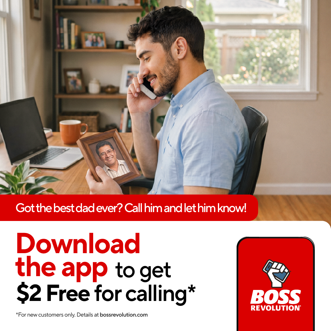 BOSS Revolution Facebook ad: Call Dad This Father's Day