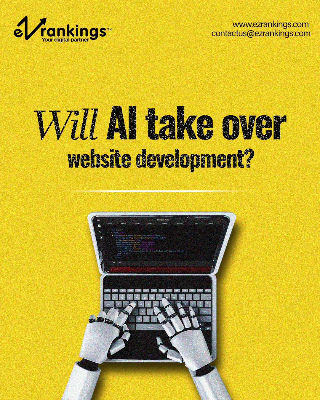 EZ Rankings Facebook ad: Will AI take over website development?