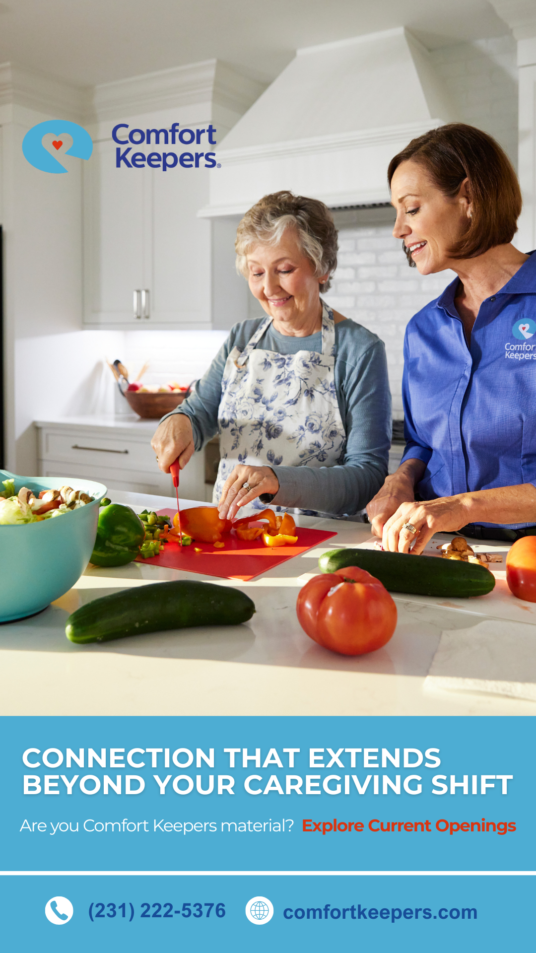 Comfort Keepers Northern Lower Michigan Facebook ad from Jul 17, 2026