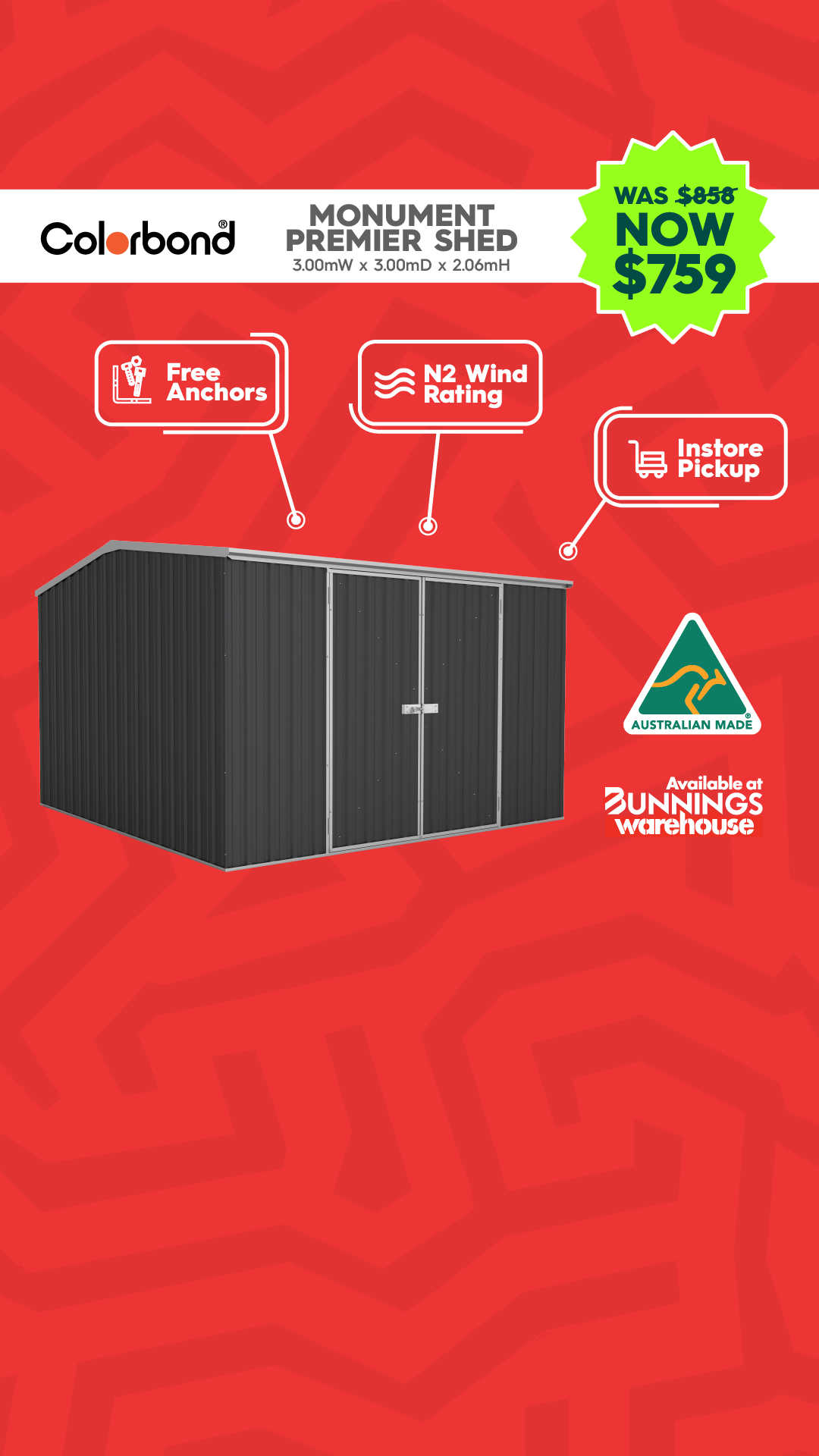 Absco Sheds Facebook ad