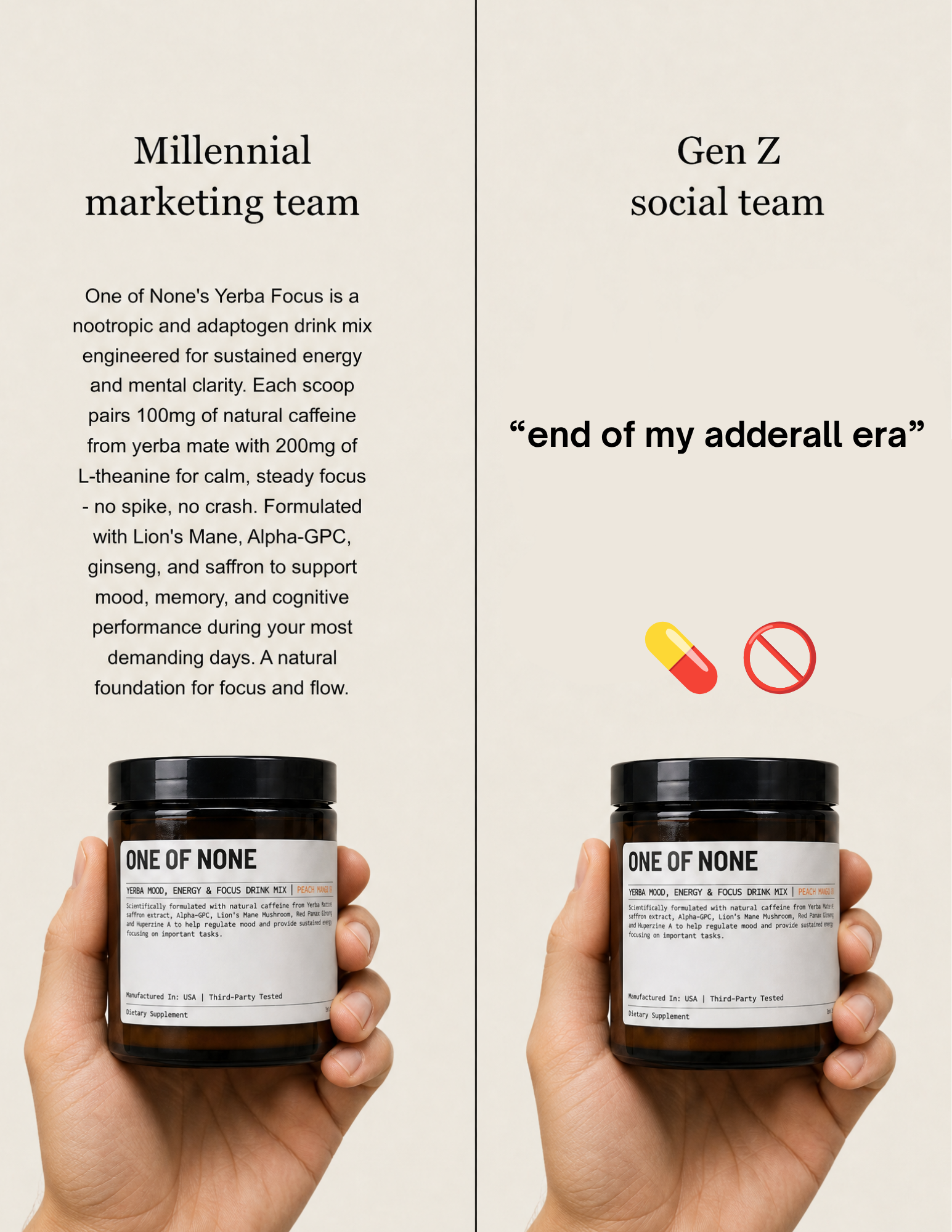 One Of None  Facebook ad