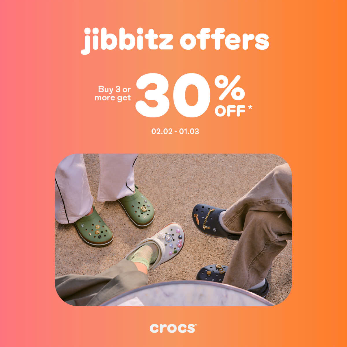 Crocs Cambodia Facebook ad: JIBBITZ OFFER FOR YOUR OWN STYLE