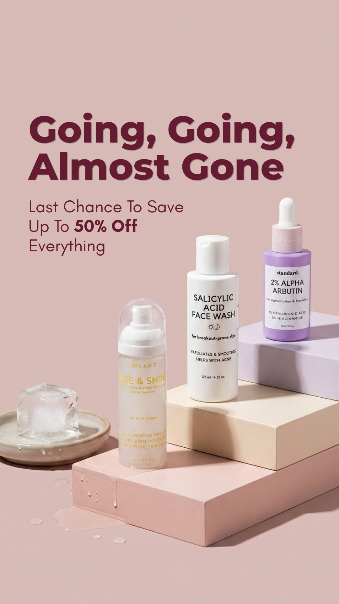 Standard. Beauty- affordable Skin Care Facebook ad