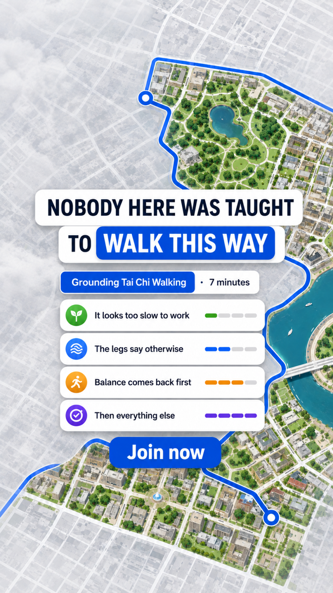 WalkFit Daily Walking Plan Facebook ad