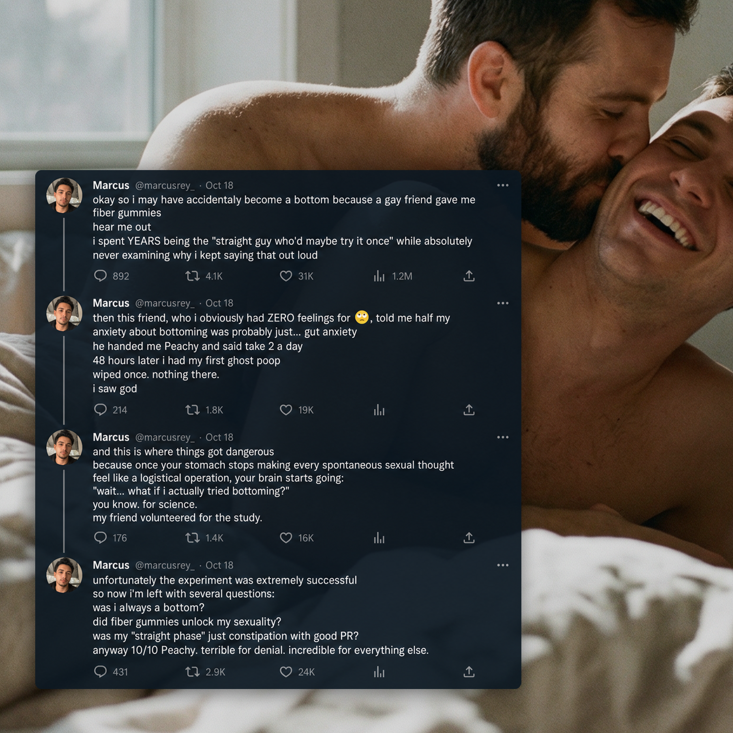 Peachy Men Facebook ad