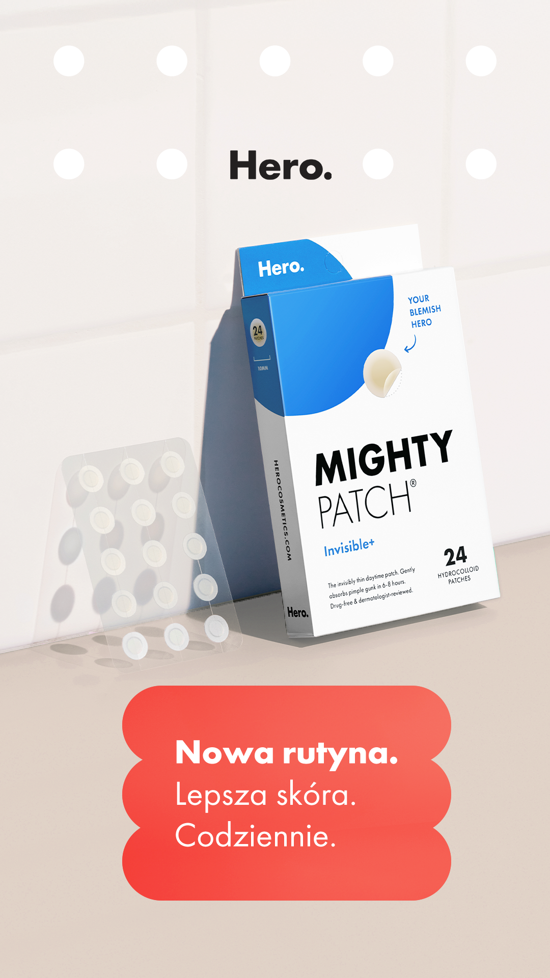 HERO Mighty Patch Polska Facebook ad