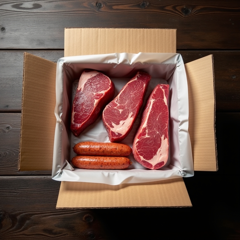 Broad Focus Facebook ad: Highest Rated Meat Delivery Service!