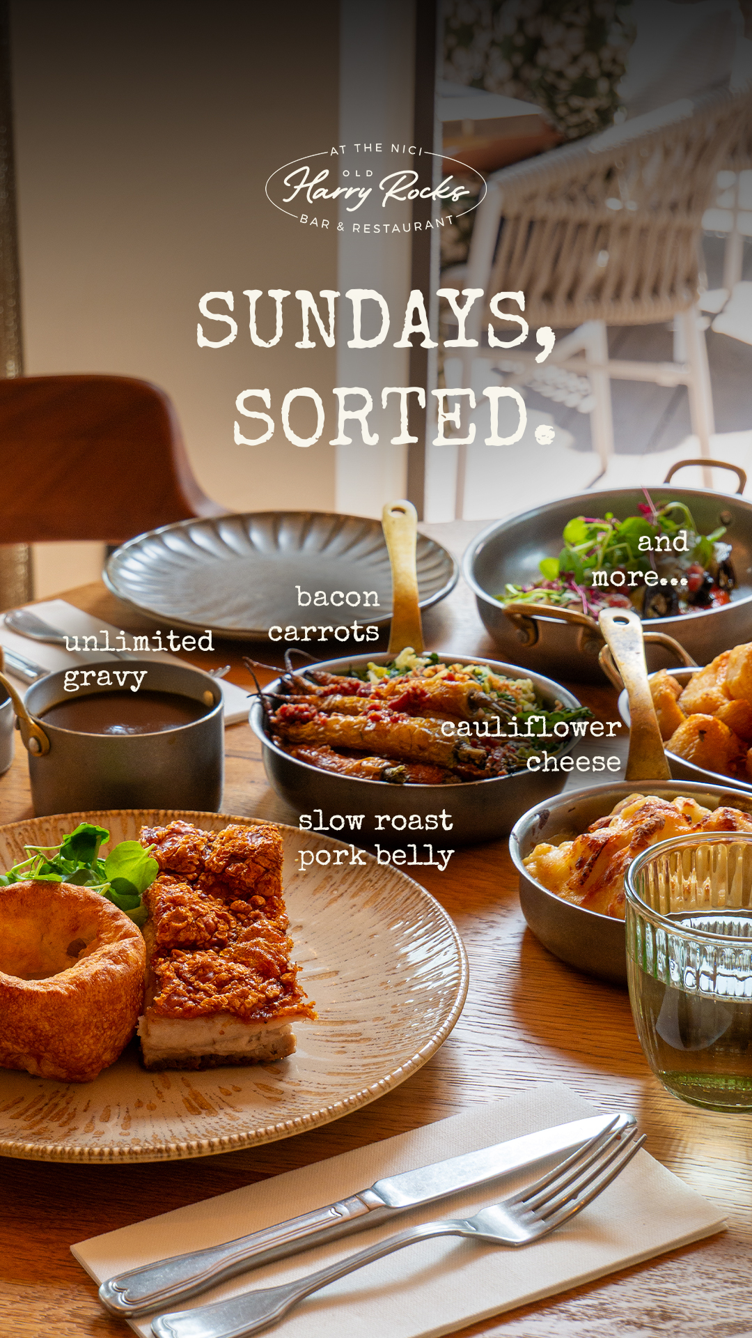 Old Harry Rocks Restaurant Facebook ad from Mar 3, 2026