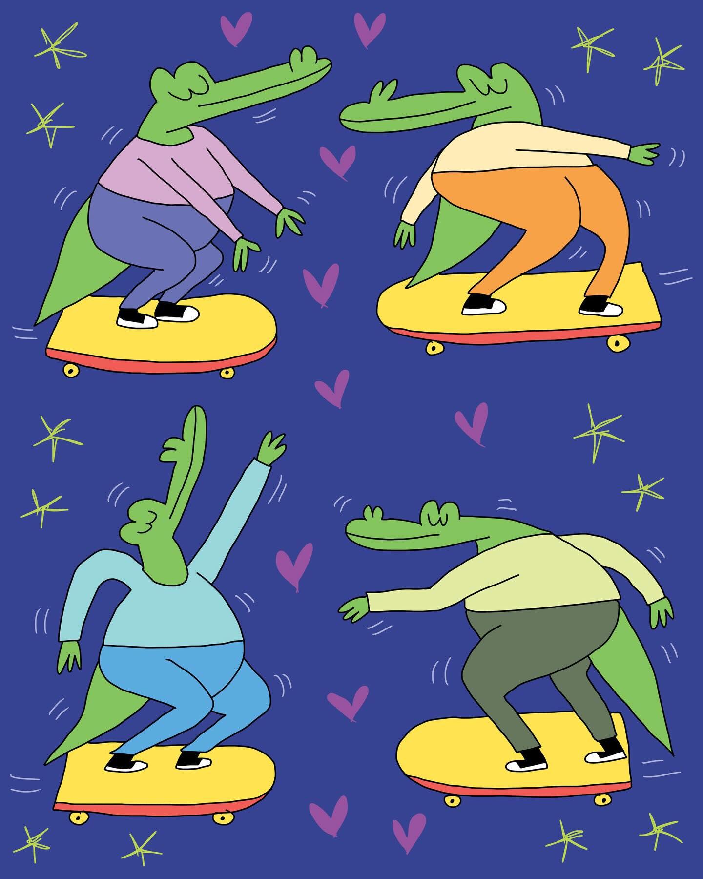 robotfunmonster Facebook ad: Six drawings from the last two nights!