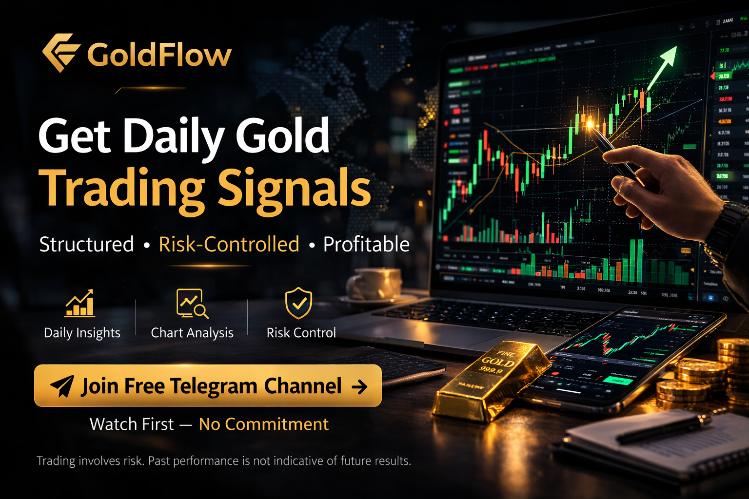 GoldFlow Facebook ad