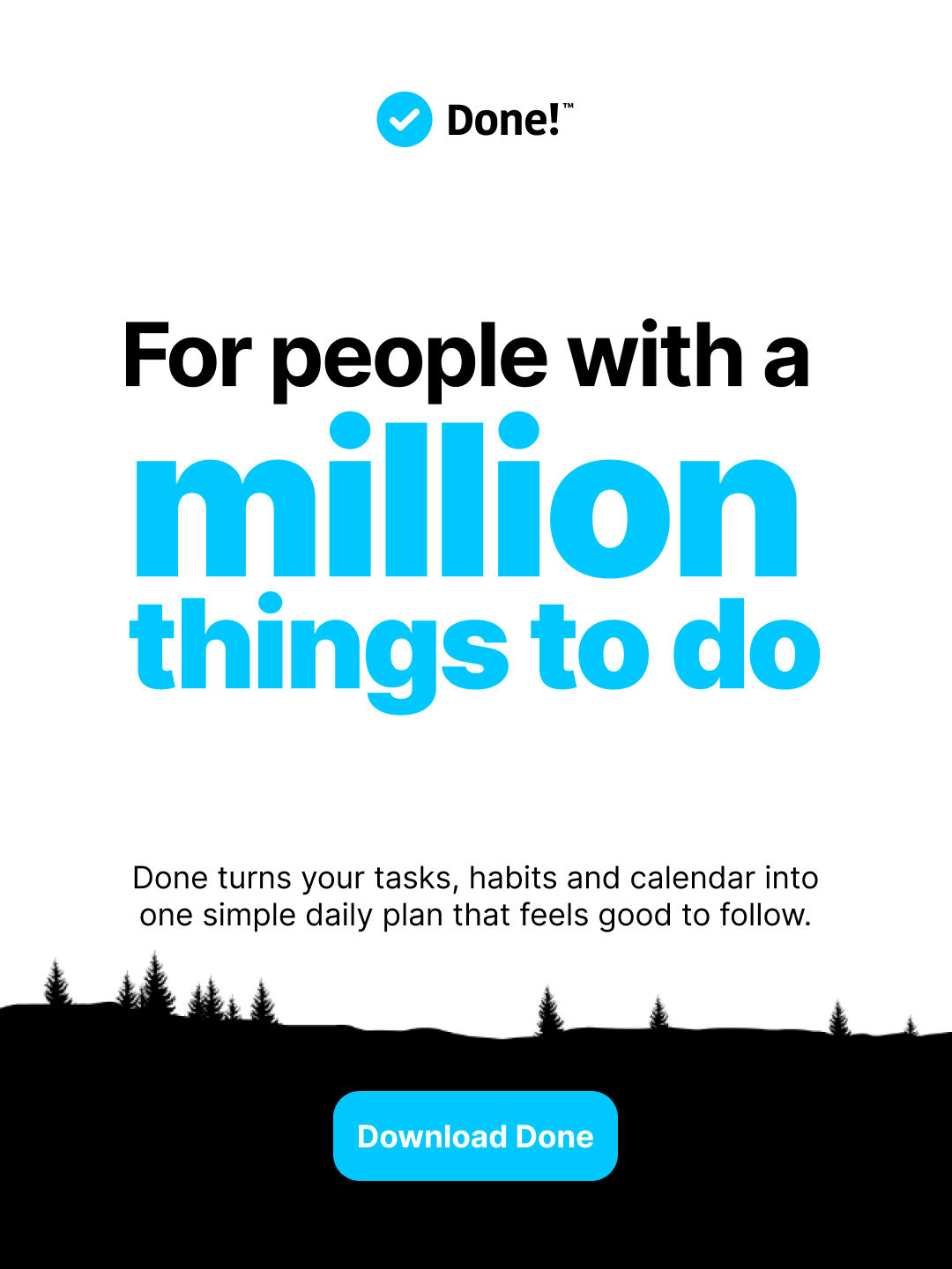 Done - Happy Productivity App Facebook ad from Jul 30, 2026