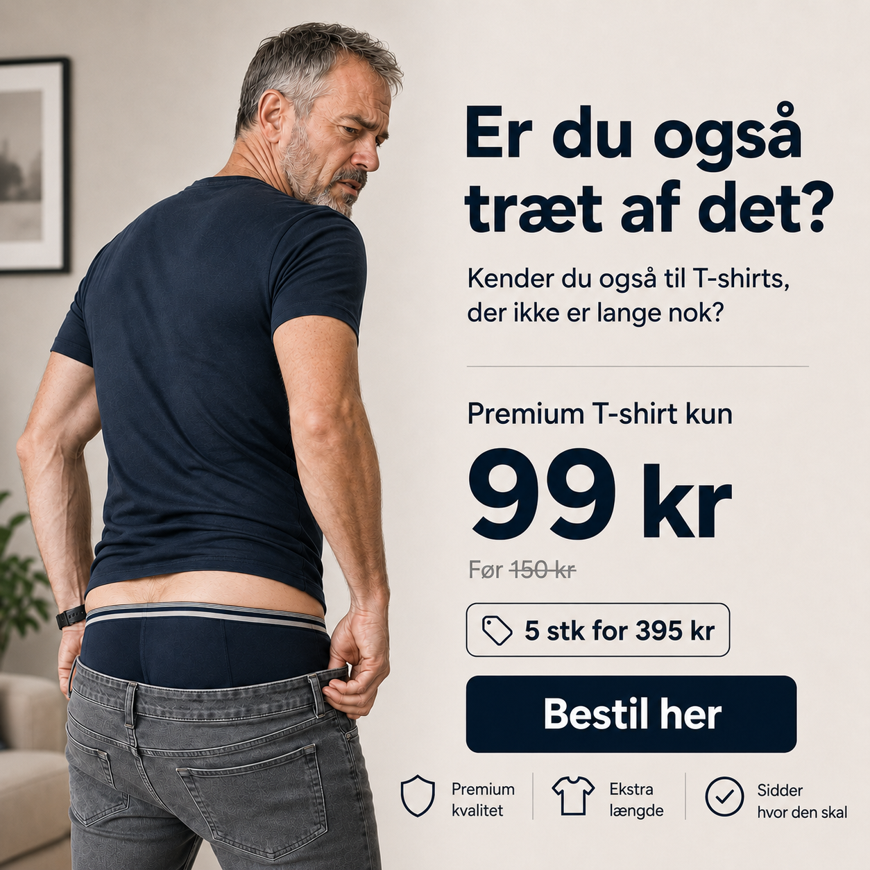 Modekompagniet.dk Facebook ad: Få 5 stk for KUN 395 kr.