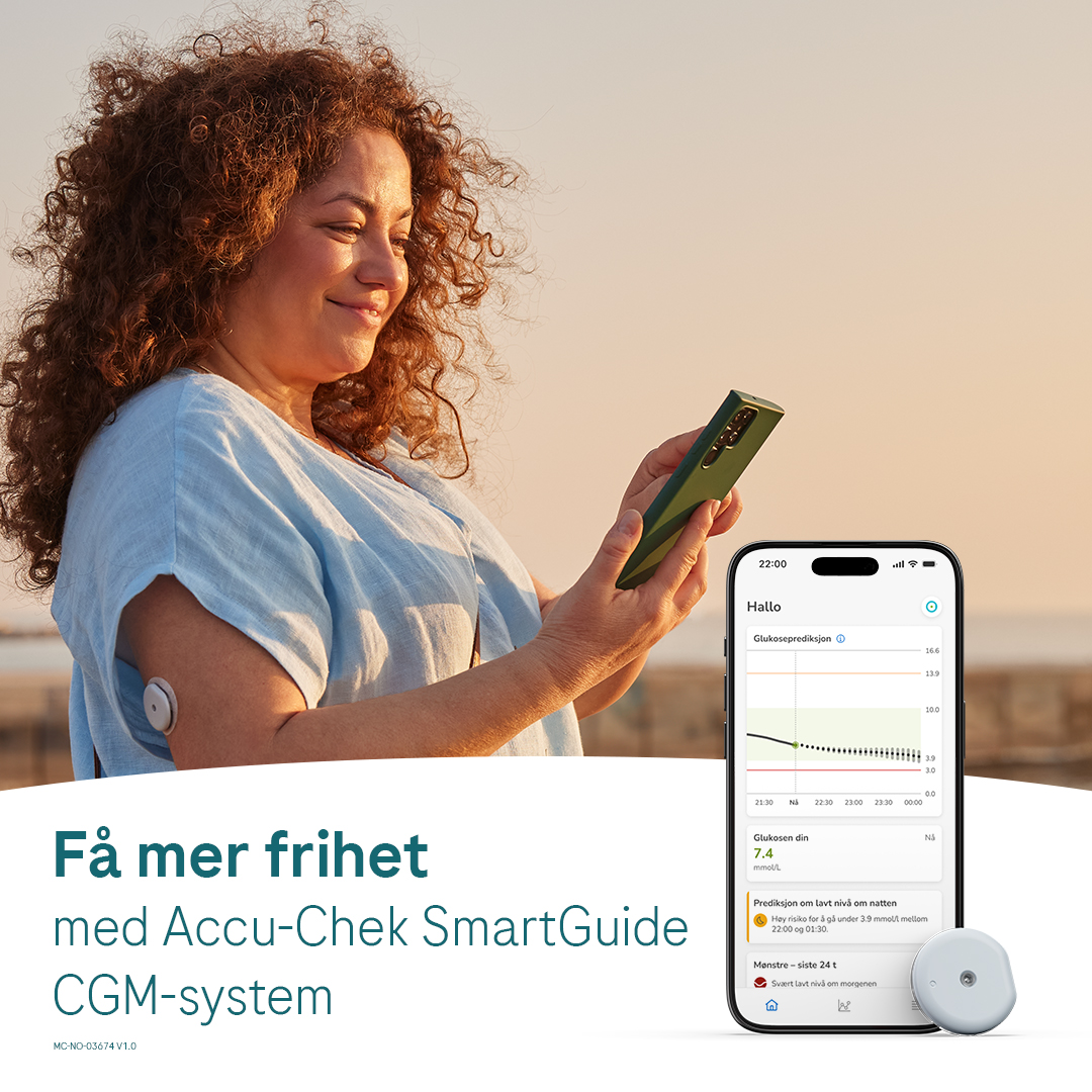 Accu-Chek Facebook ad: Alltid med deg, dag og natt