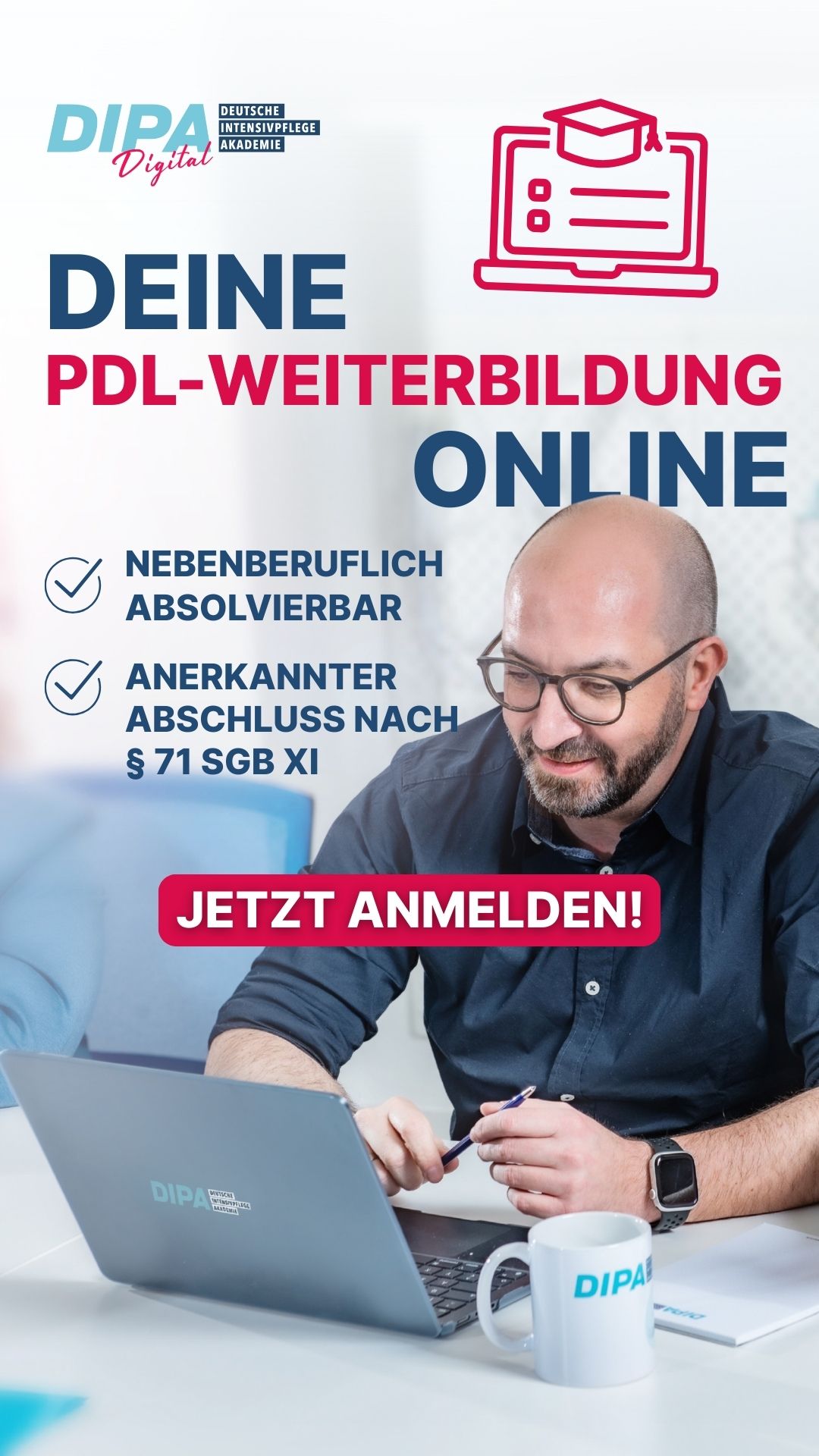 DIPA - Deutsche Intensivpflege Akademie Facebook ad from Feb 9, 2026