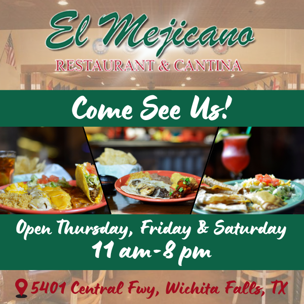 El Mejicano Restaurant & Cantina Facebook ad: Come See Us!
