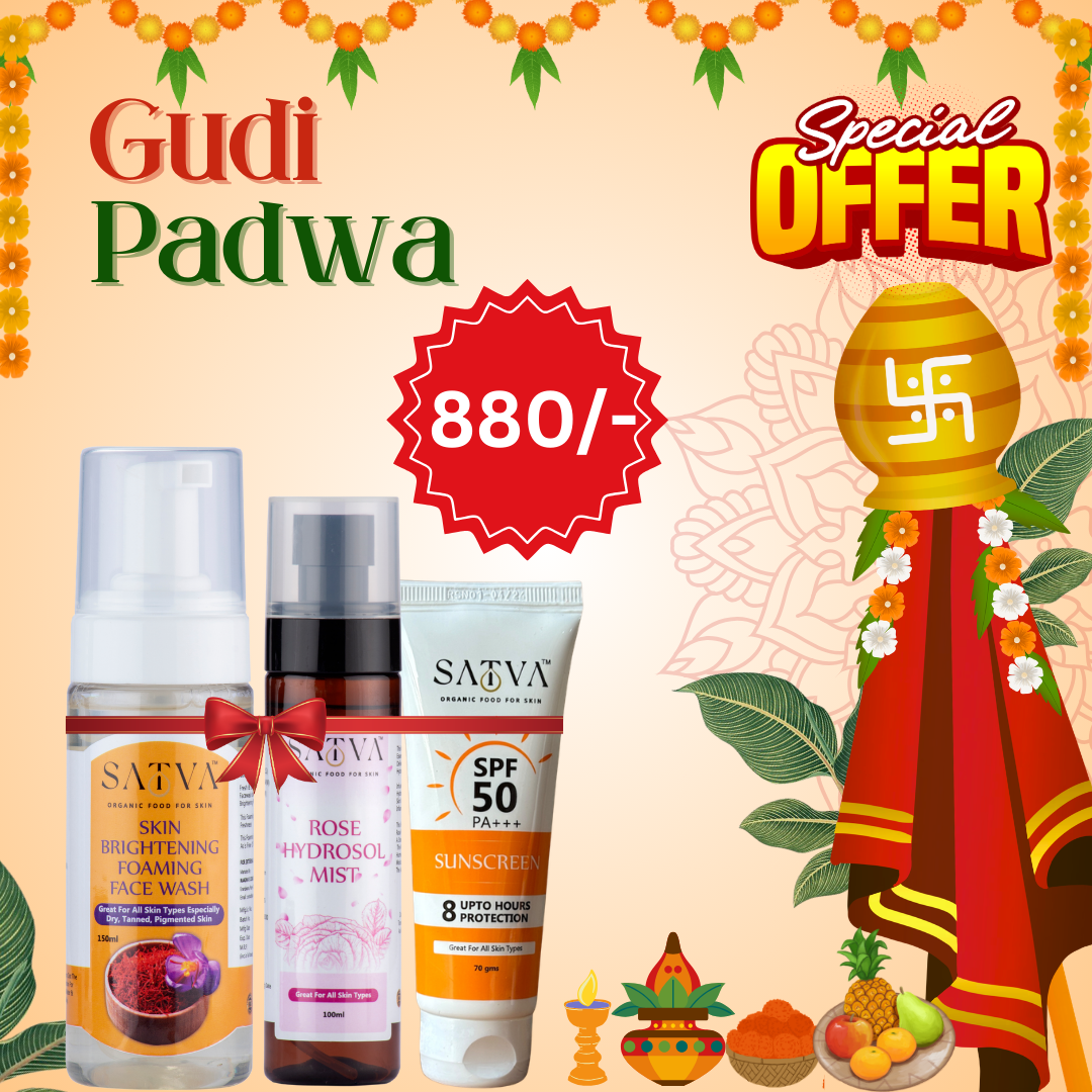 SATVA - Organic Skincare Facebook ad from Mar 18, 2026