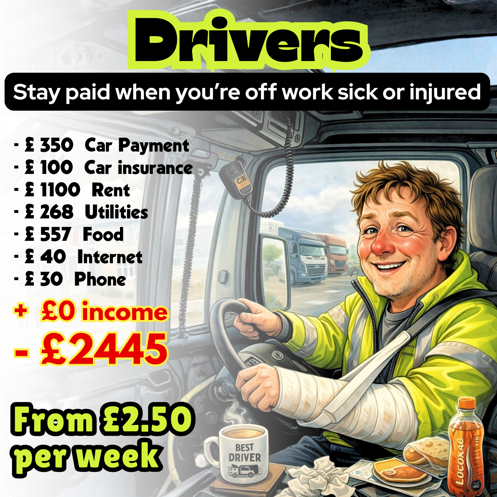 Private Sick Pay Facebook ad