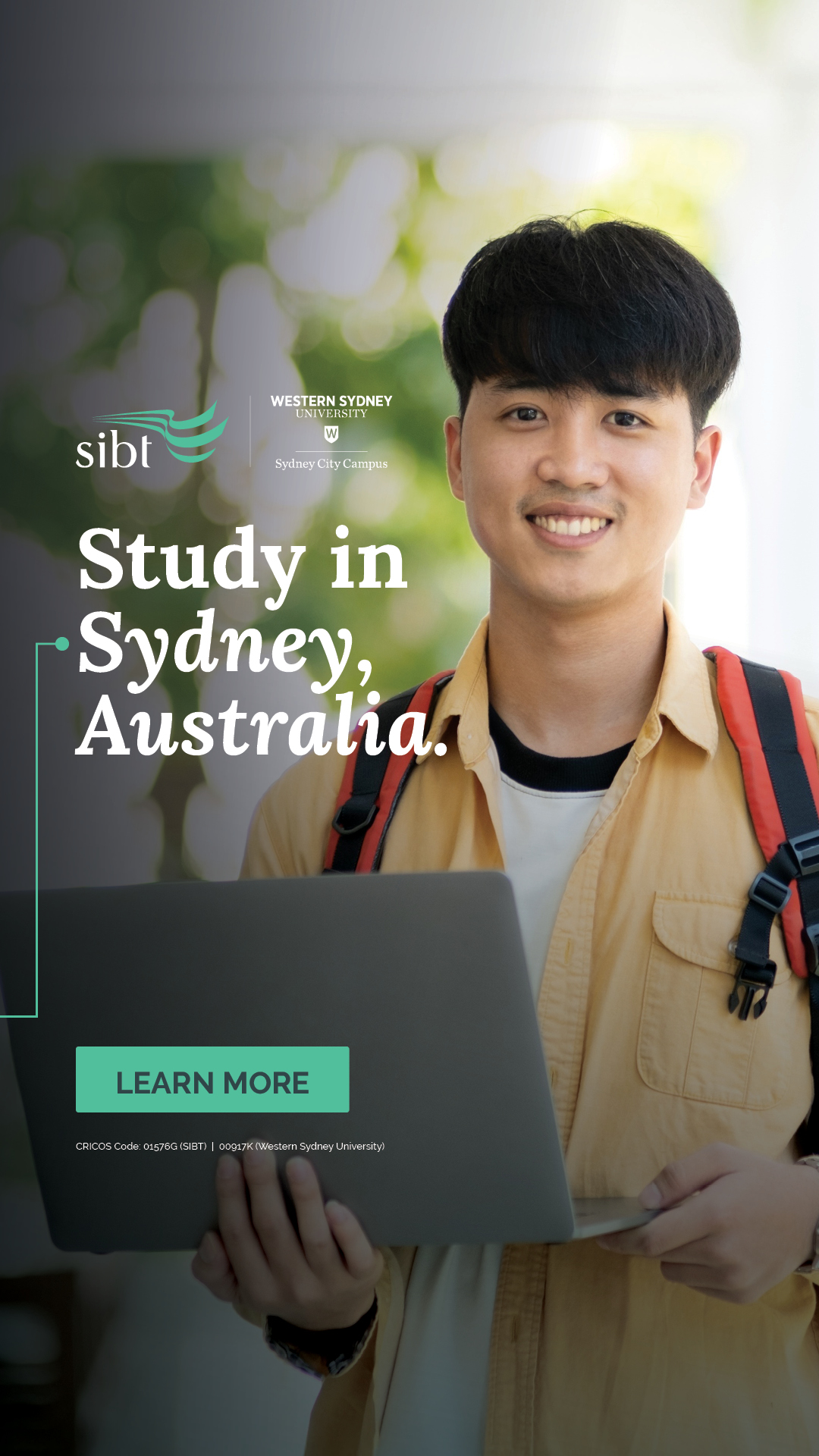 Sydney Institute of Business and Technology (SIBT) Facebook ad