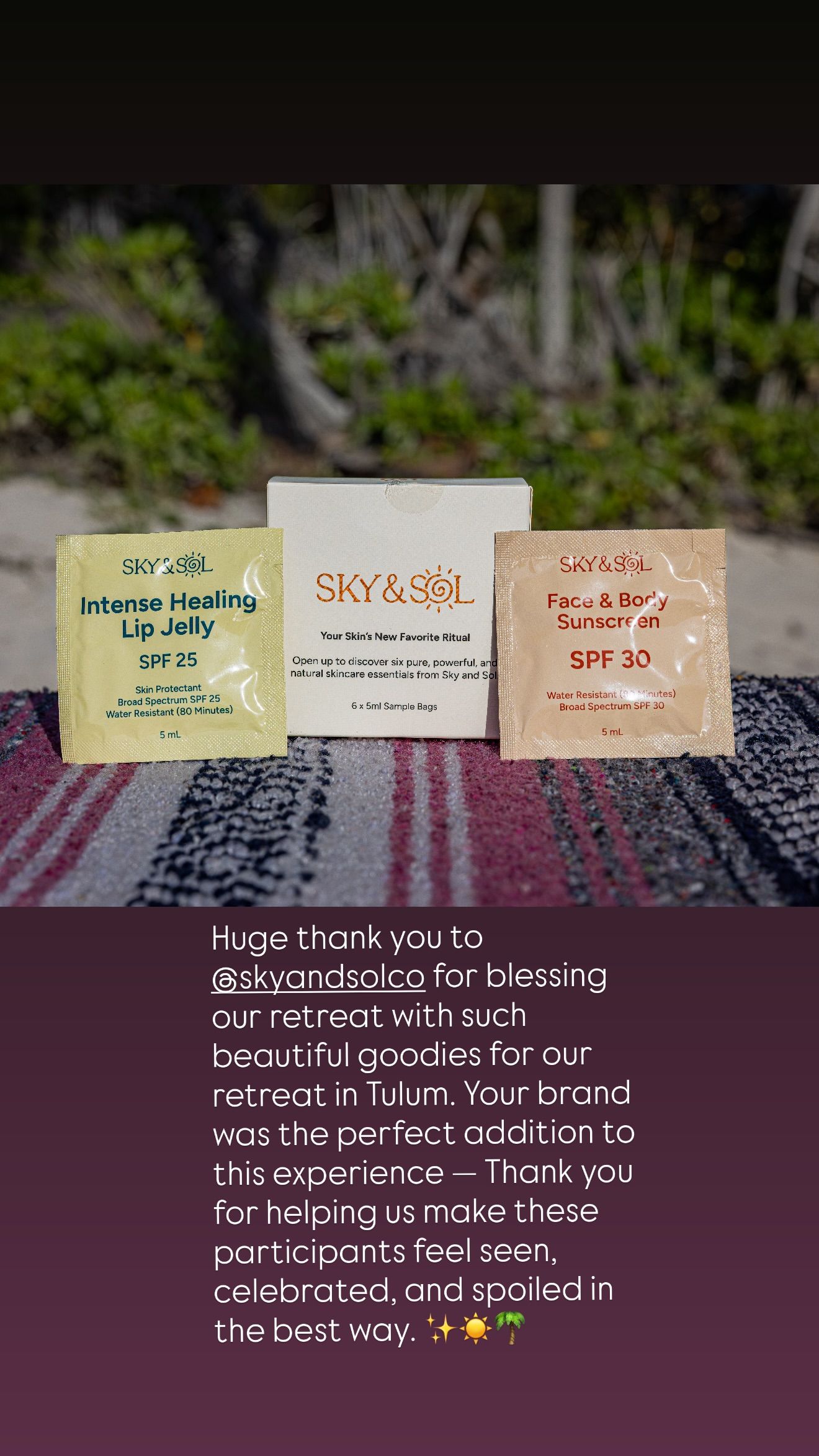 Sky&sol Facebook ad