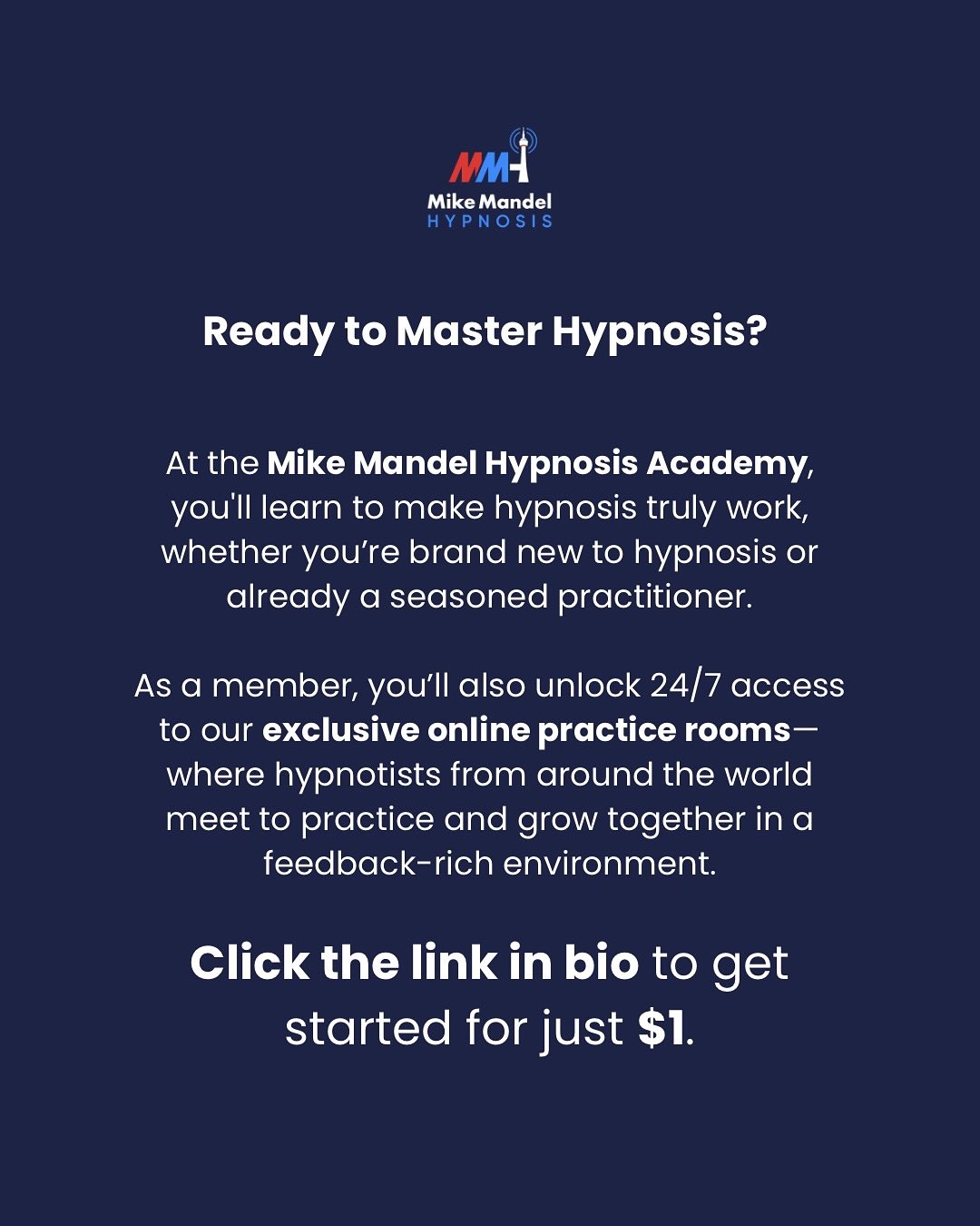 Mike Mandel Hypnosis Facebook ad