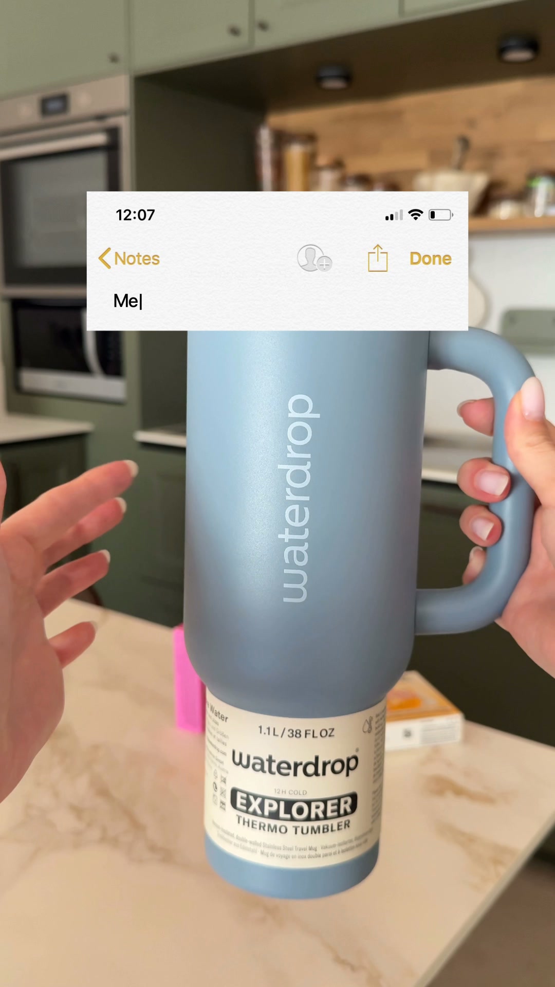 waterdrop Facebook ad: Mein Hitzewelle Survival Kit