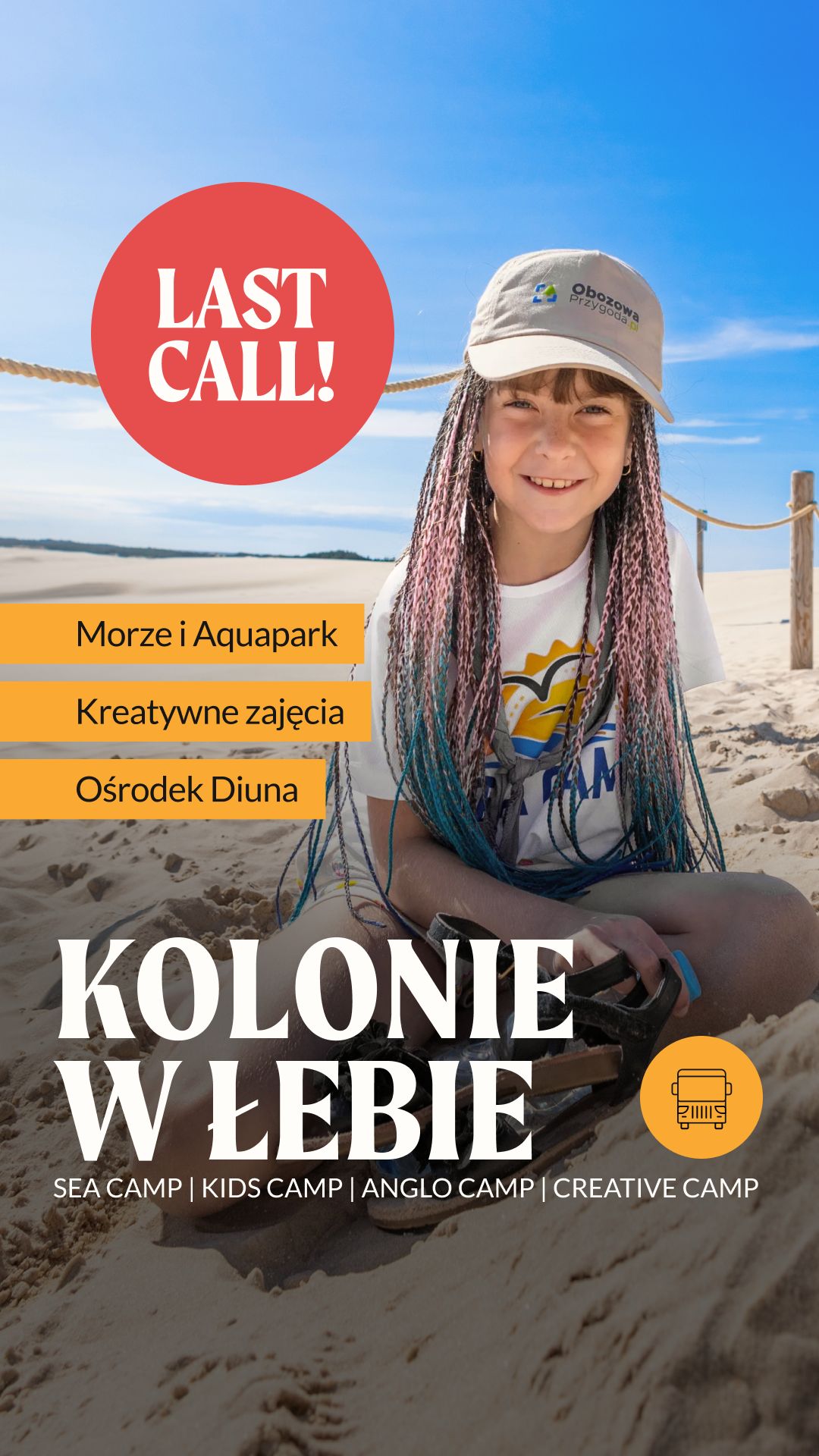 Obozowa Przygoda - najlepsze kolonie i obozy dla dzieci i młodzieży Facebook ad