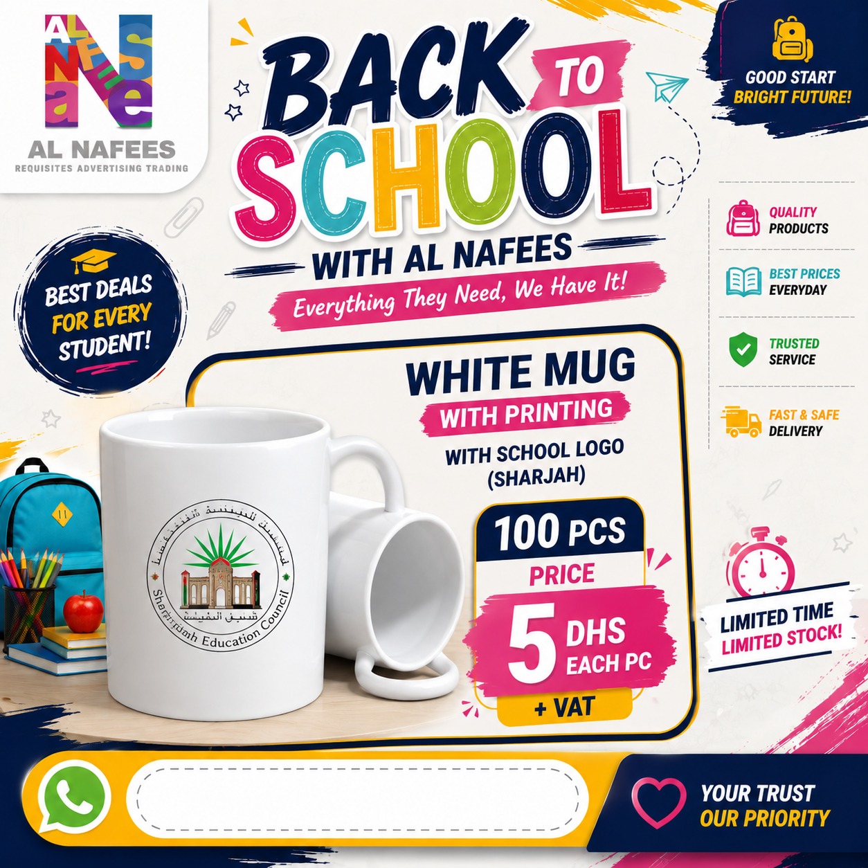 Zahrah Al Nafees Facebook ad: Back to School Package