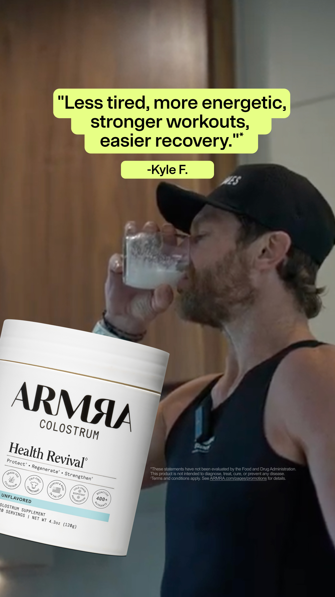 ARMRA Facebook ad