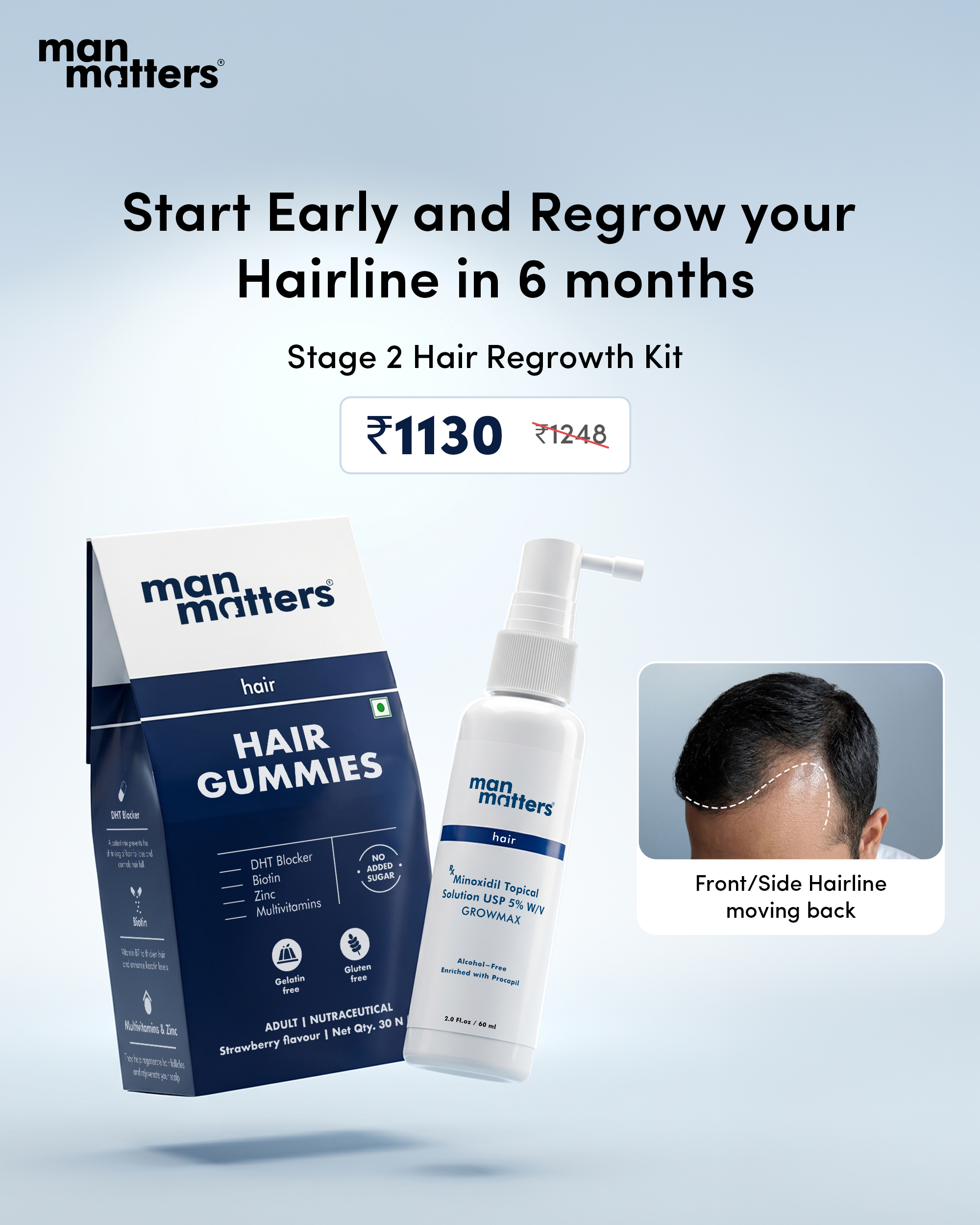 Hair Matters by Man Matters Facebook ad