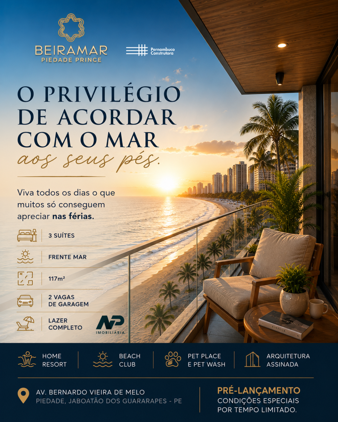 Imobiliária Nailton Paulo Facebook ad: Pré-lançamento Beiramar: viva de frente para o mar em…