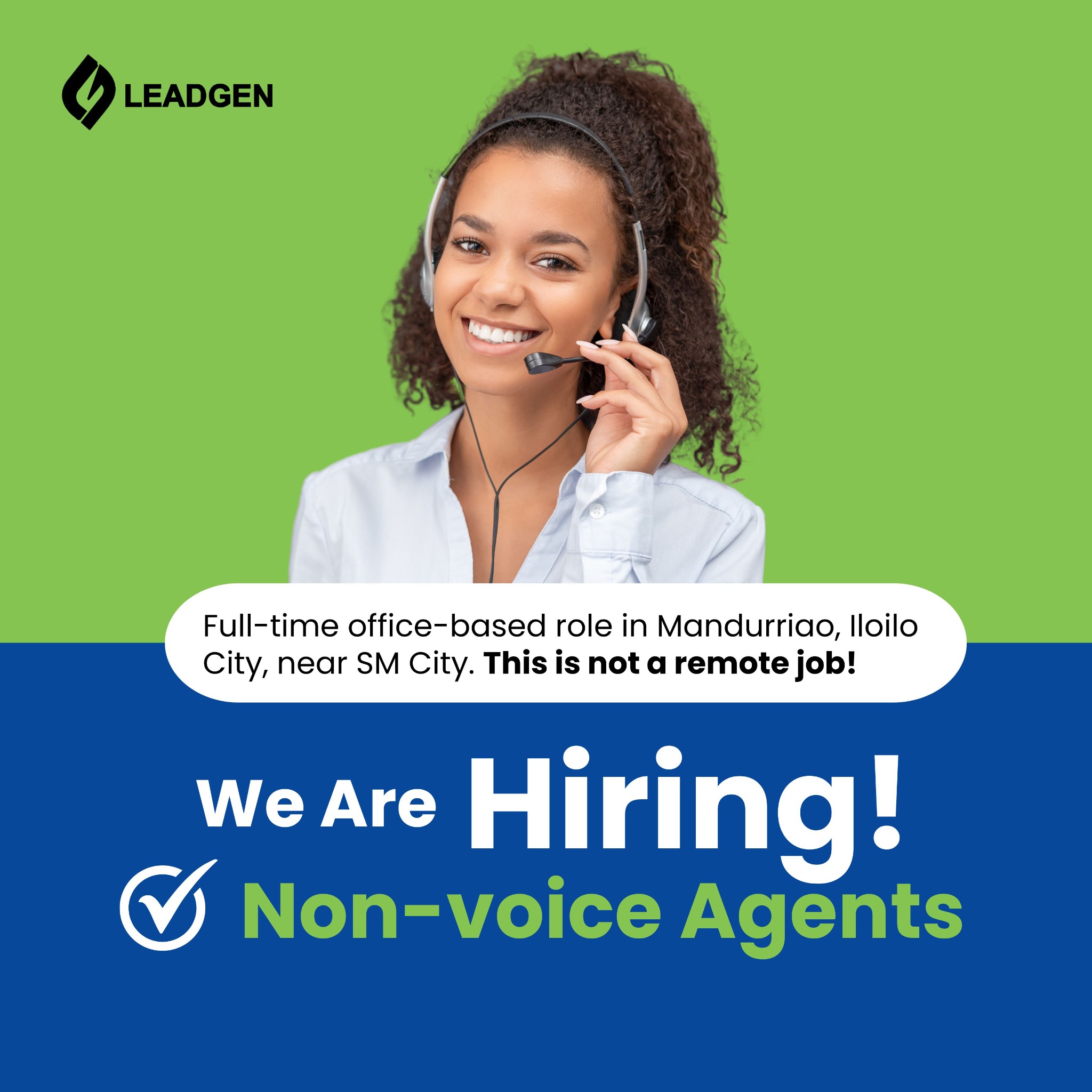 Lead Gen - Lead Generation & Donor Creation Facebook ad: Urgent Hiring in Iloilo, Start ASAP (Night Shift Role)