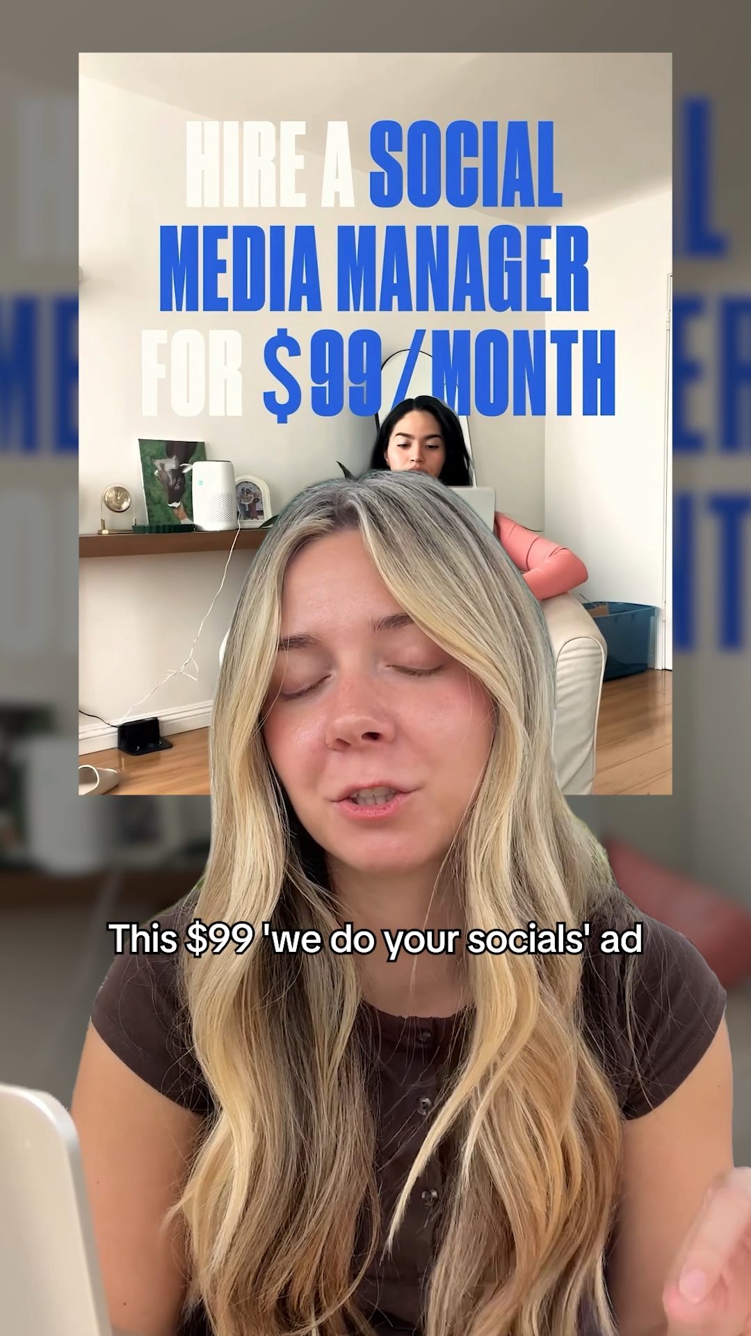 Feedbird Facebook ad: Social media, handled - $99/mo