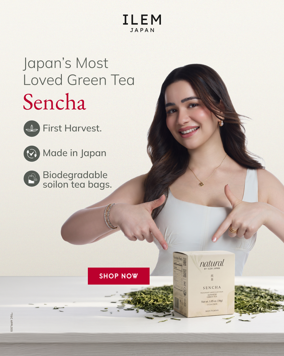 ILEM JAPAN Facebook ad: Sara's Morning Starts With Sencha