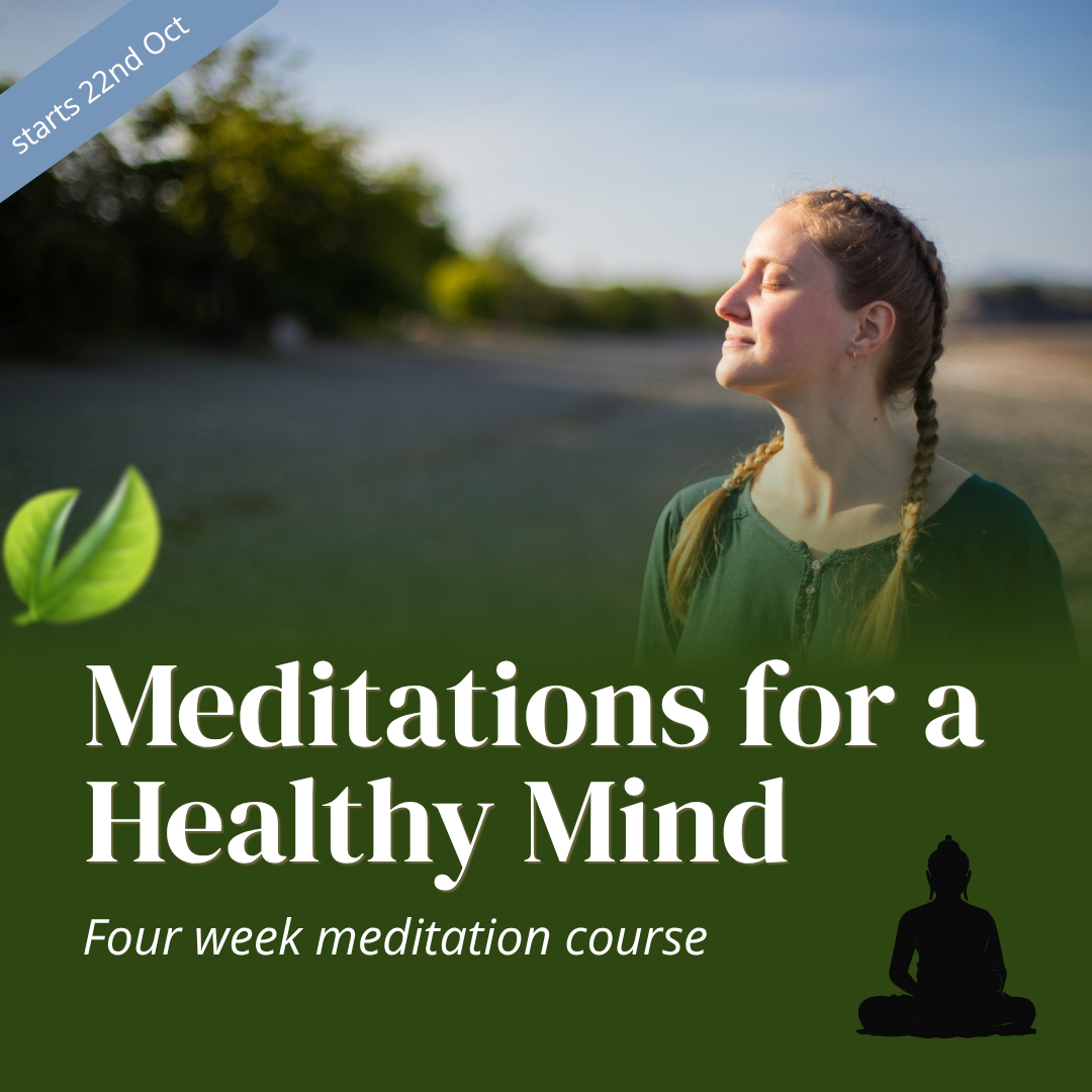 Kadampa Meditation Centre Manchester Facebook ad: Meditations for a Healthy Mind