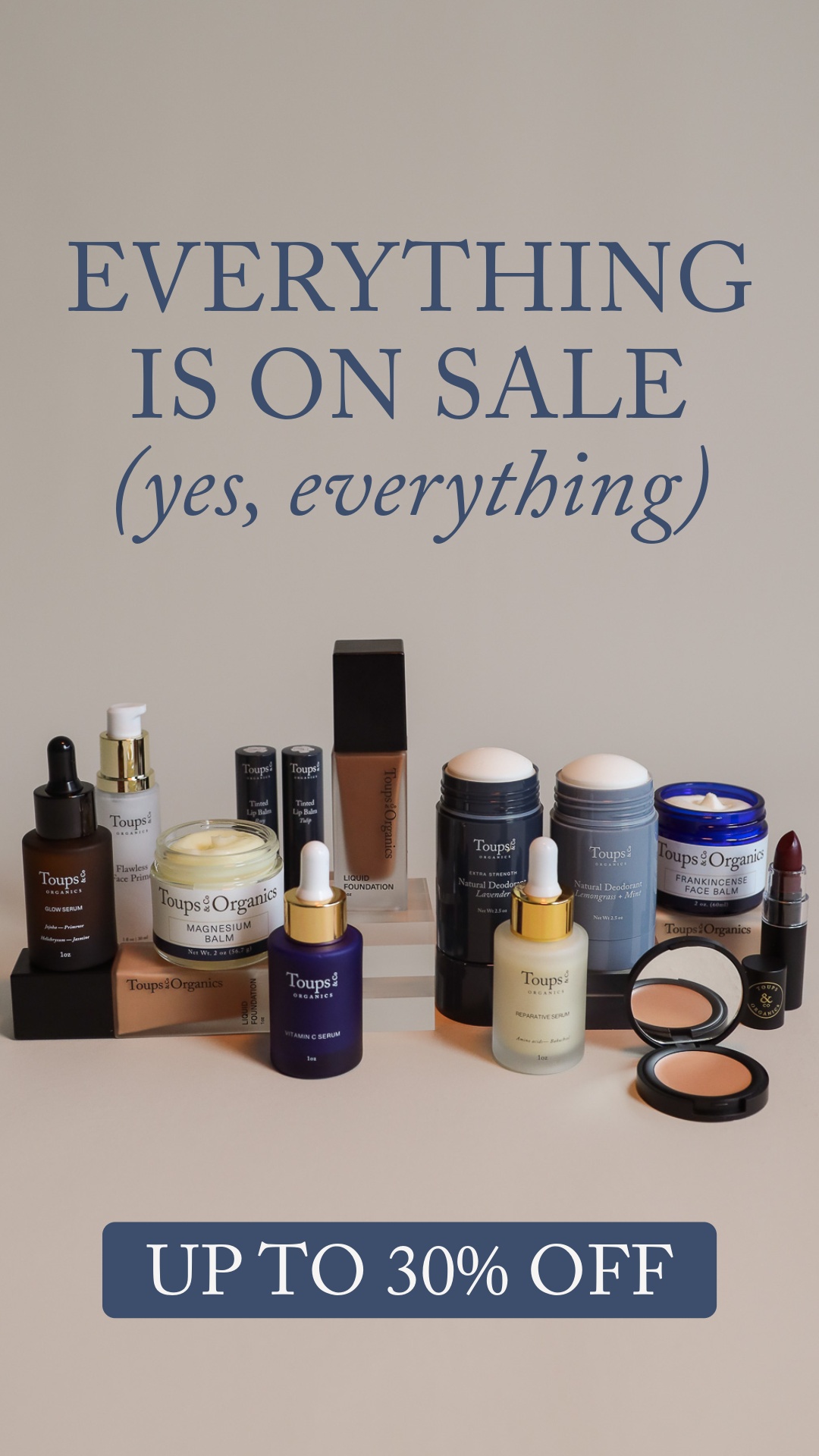 Toups and Co Organics Facebook ad