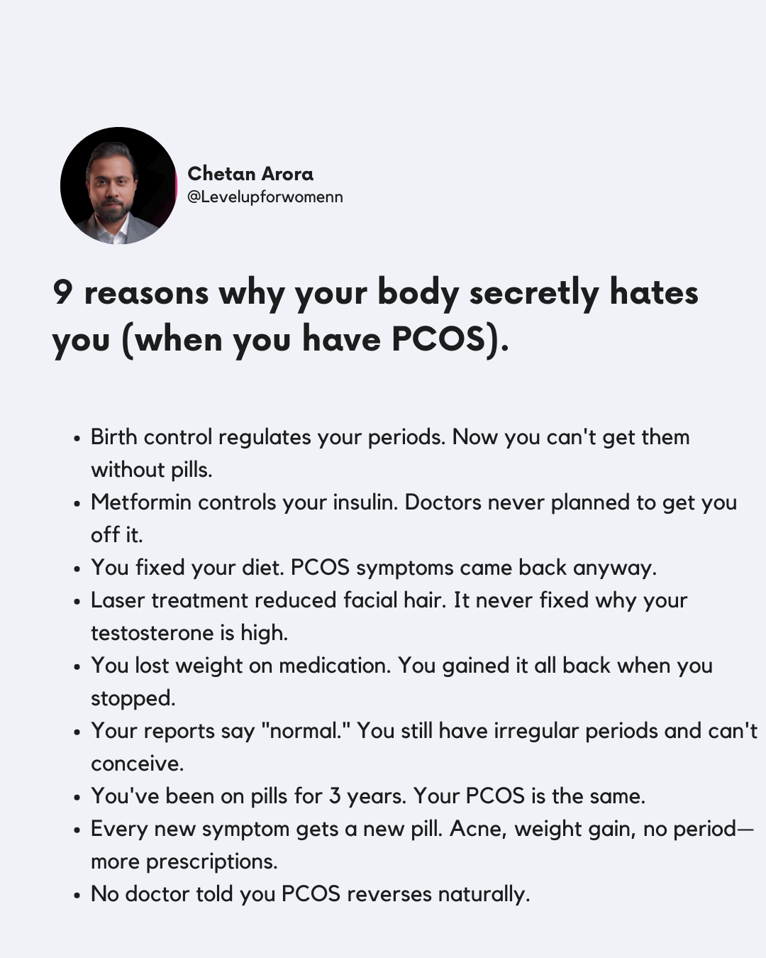 Level Up for Women Facebook ad: Reverse PCOS Naturally