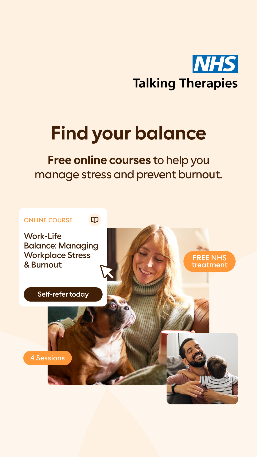 NHS Talking Therapies by Vita Health Group Facebook ad