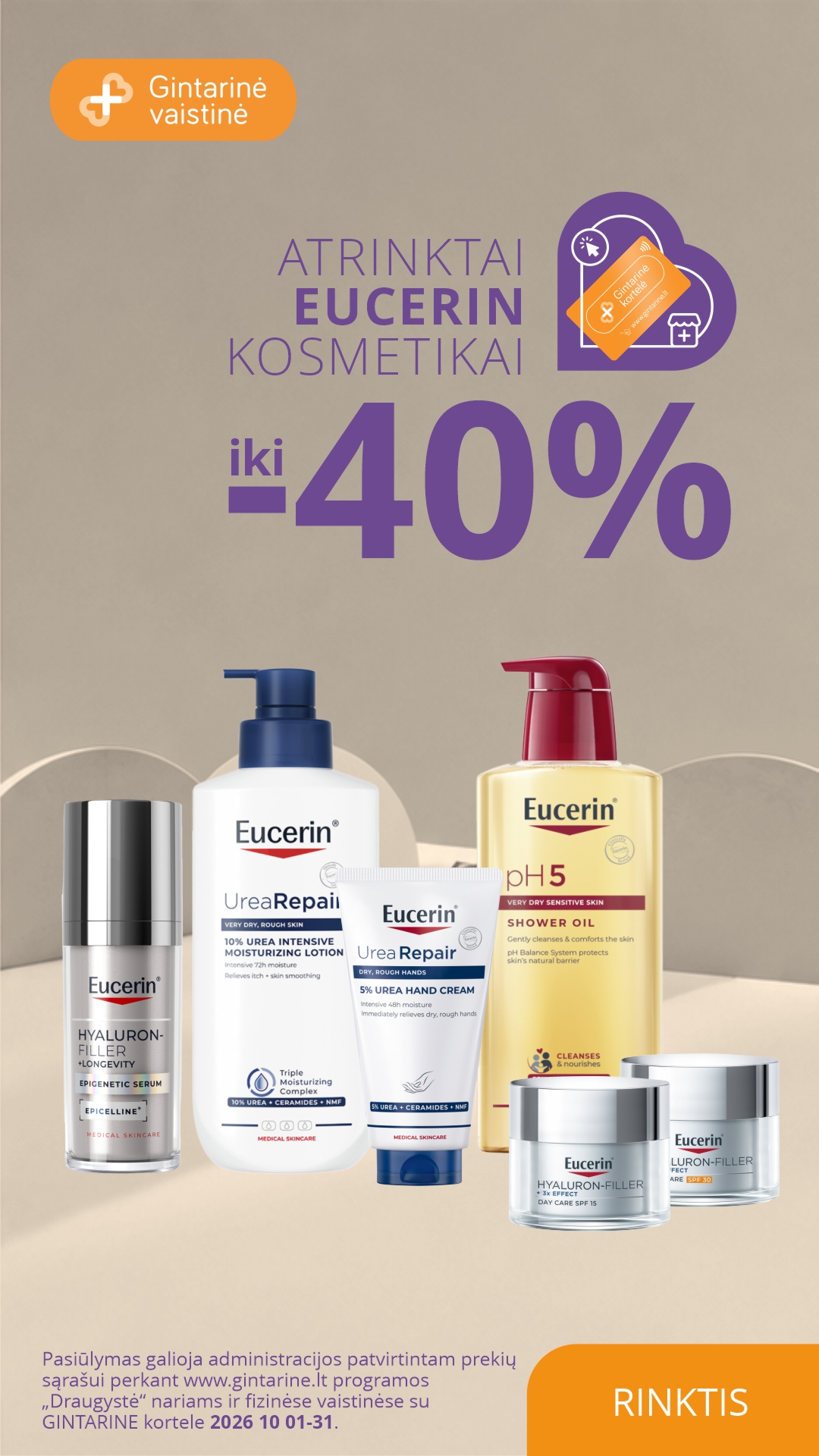 Gintarinė Vaistinė Facebook ad: MĖNESIO PASIŪLYMAS