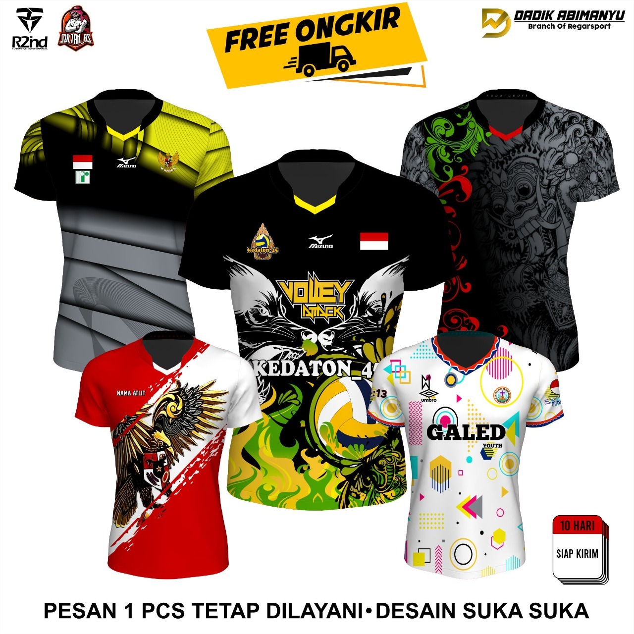 Regarsport Jersey Printing Facebook ad: BELI 2 GRATIS 1